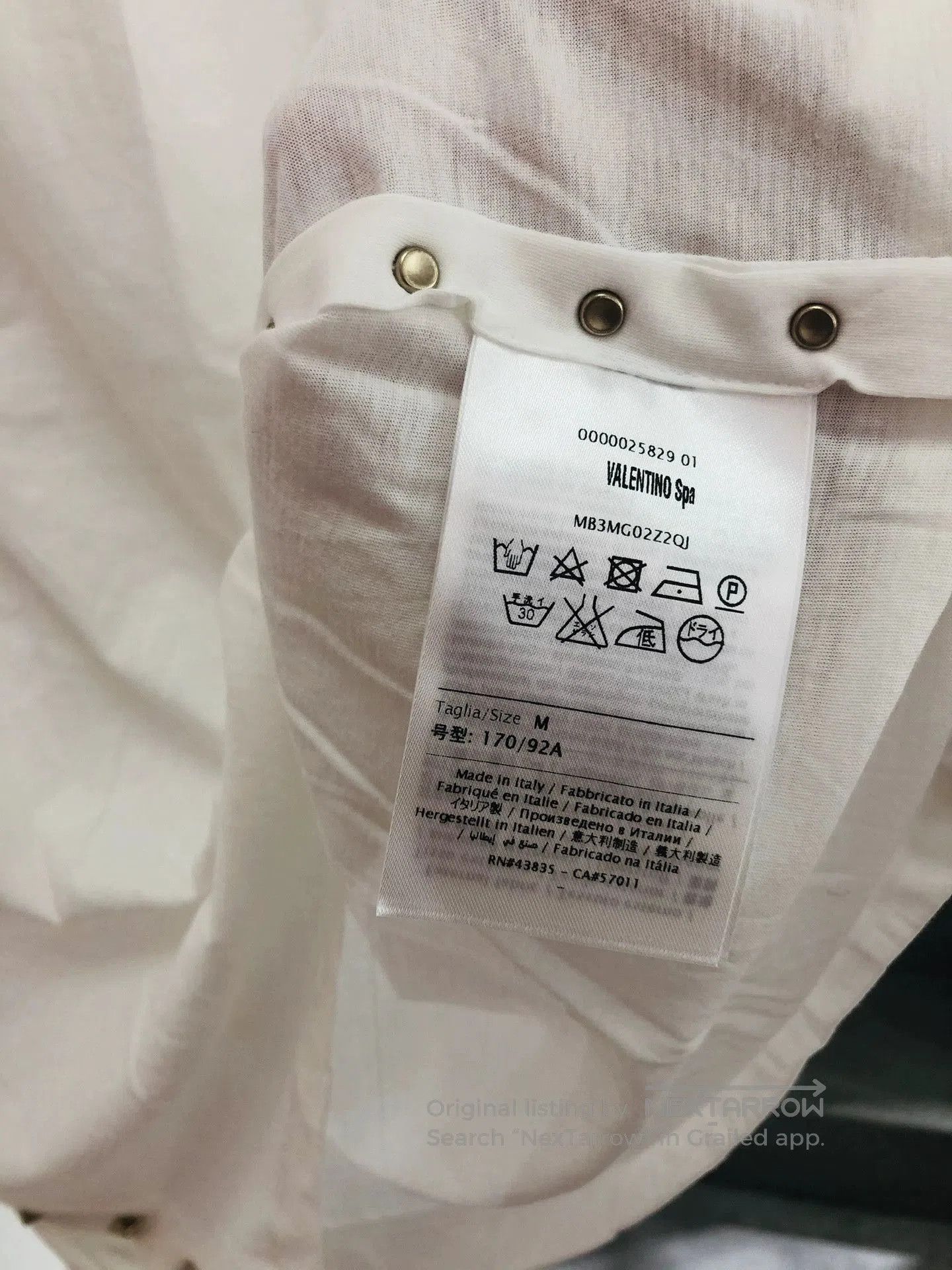 Valentino Valentino Limited White T-shirt. Size US M / EU 48-50 / 2 - 3 Thumbnail