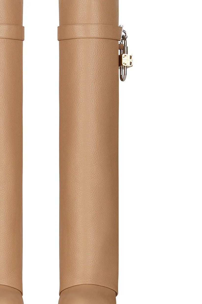 Givenchy o1srvl11e0126 Shark Locks Boots in Beige Size US 12 / IT 42 - 5 Thumbnail