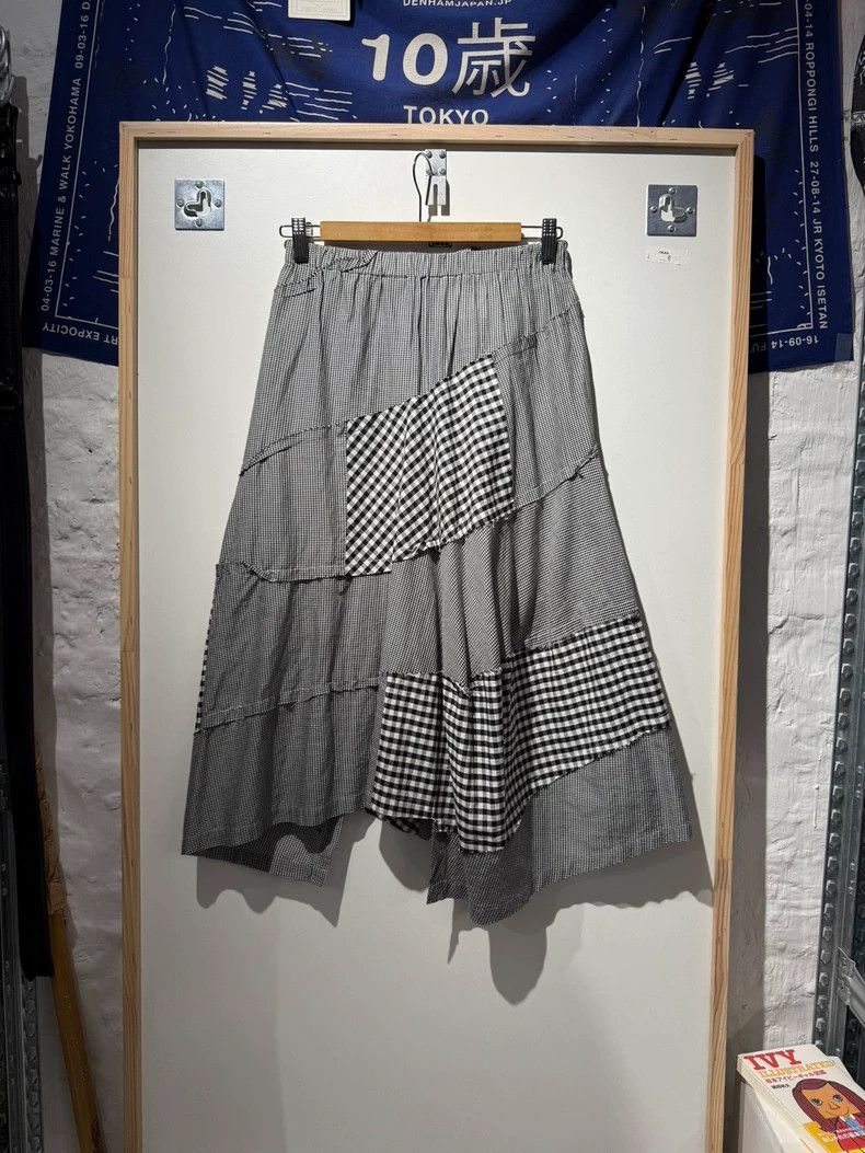 Comme Des Garcons Plaid patchwork skirt 2505-Nextarrow