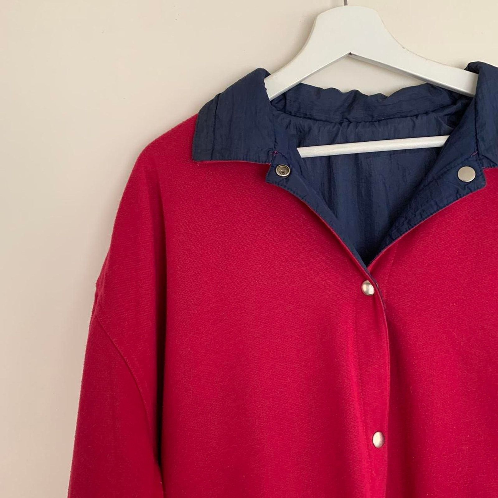 Vintage Vintage Reversible Raspberry Red Parka Size L / US 10 / IT 46 - 2 Thumbnail