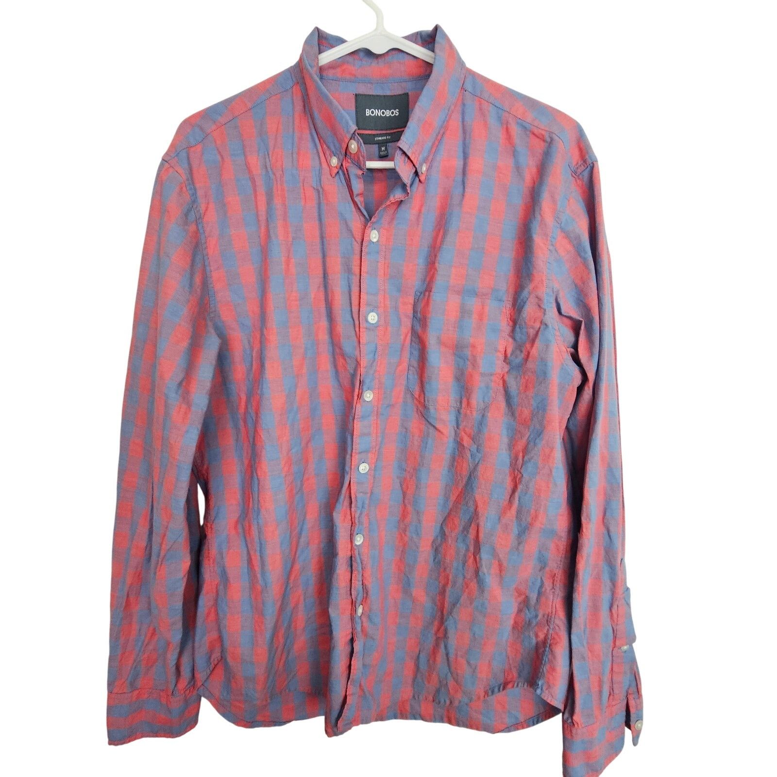 Bonobos Bonobos Mens Checker Dress Shirt Size M Career Corp Business Size US M / EU 48-50 / 2 - 1 Thumbnail
