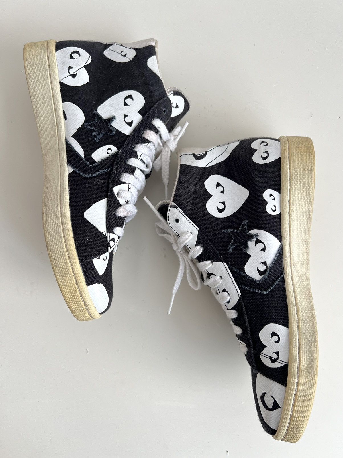 Comme des Garcons PLAY × Converse Converse x Comme des Garçons Play Pro Leather High Sneakers Size US 8 / EU 41 - 10 Thumbnail