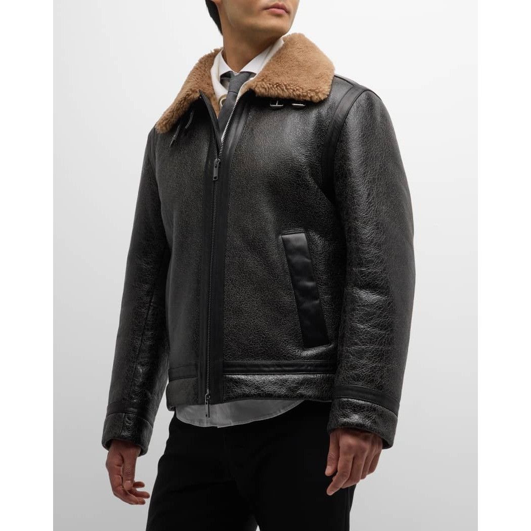 Hugo Boss Hugo Boss Leather Sheepskin and Real Fir Lined Mens Jacket N Size US XS / EU 42 / 0 - 1 Thumbnail