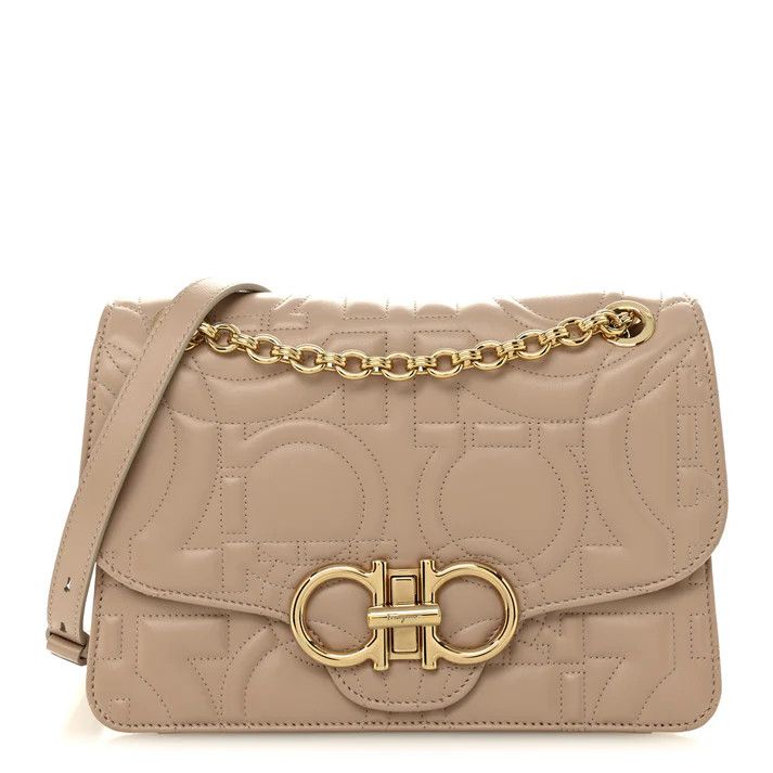 Salvatore Ferragamo o1s1rm0526 Size : OS / Shoulder Bag in Beige Size ONE SIZE - 1 Thumbnail