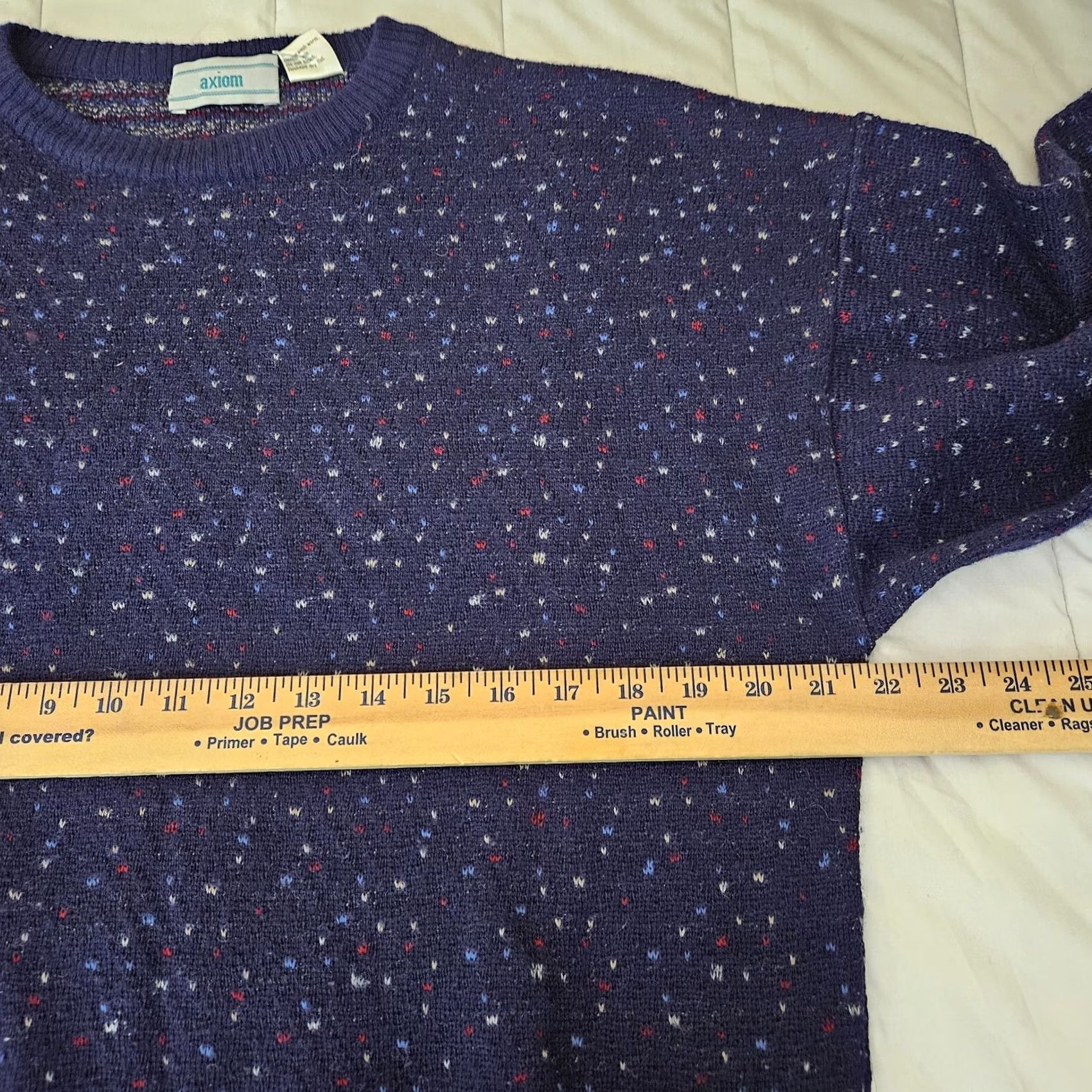 Vintage Axiom Mens Crew Neck Blue Pull over Long Sleeve Sweater L Knit Wool Acrylic Regular Size L Pullover Solid 90s Theme Size US L / EU 52-54 / 3 - 5 Thumbnail