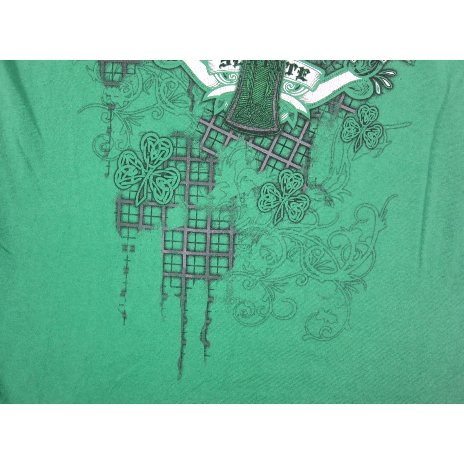 Fruit Of The Loom Vintage Ireland Shirt Adult Medium Green Celtic Cross Graphic Shamrock Tee Size US M / EU 48-50 / 2 - 3 Thumbnail