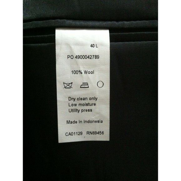 Calvin Klein CALVIN KLEIN MEN'S NEW 100%WOOL JACKET BLAZER SIZE: 40 L Size 40L - 5 Thumbnail