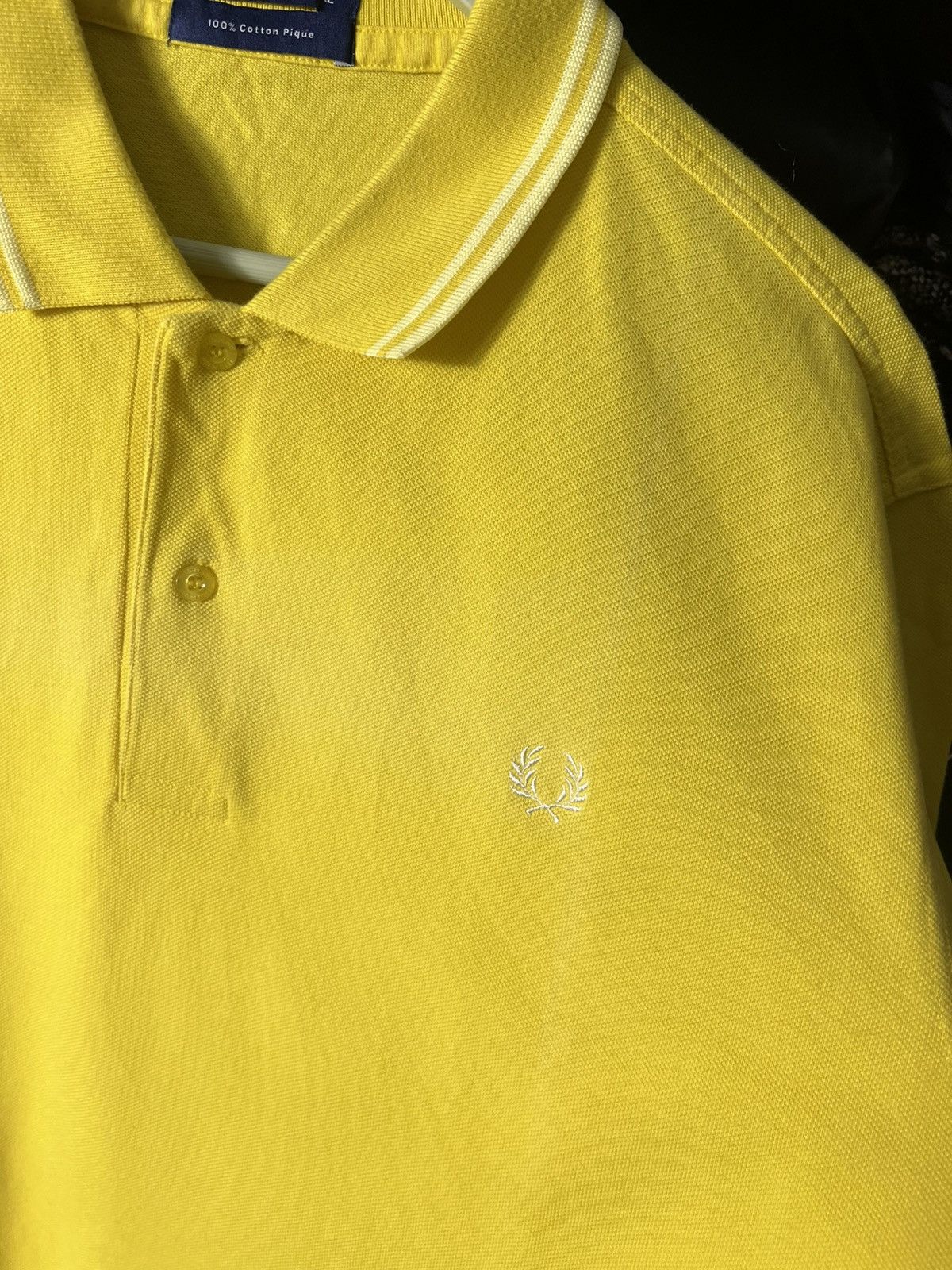 Fred Perry 🌿 Fred Perry Vintage Polo — Bright Yellow (XL) Size US XL / EU 56 / 4 - 6 Thumbnail