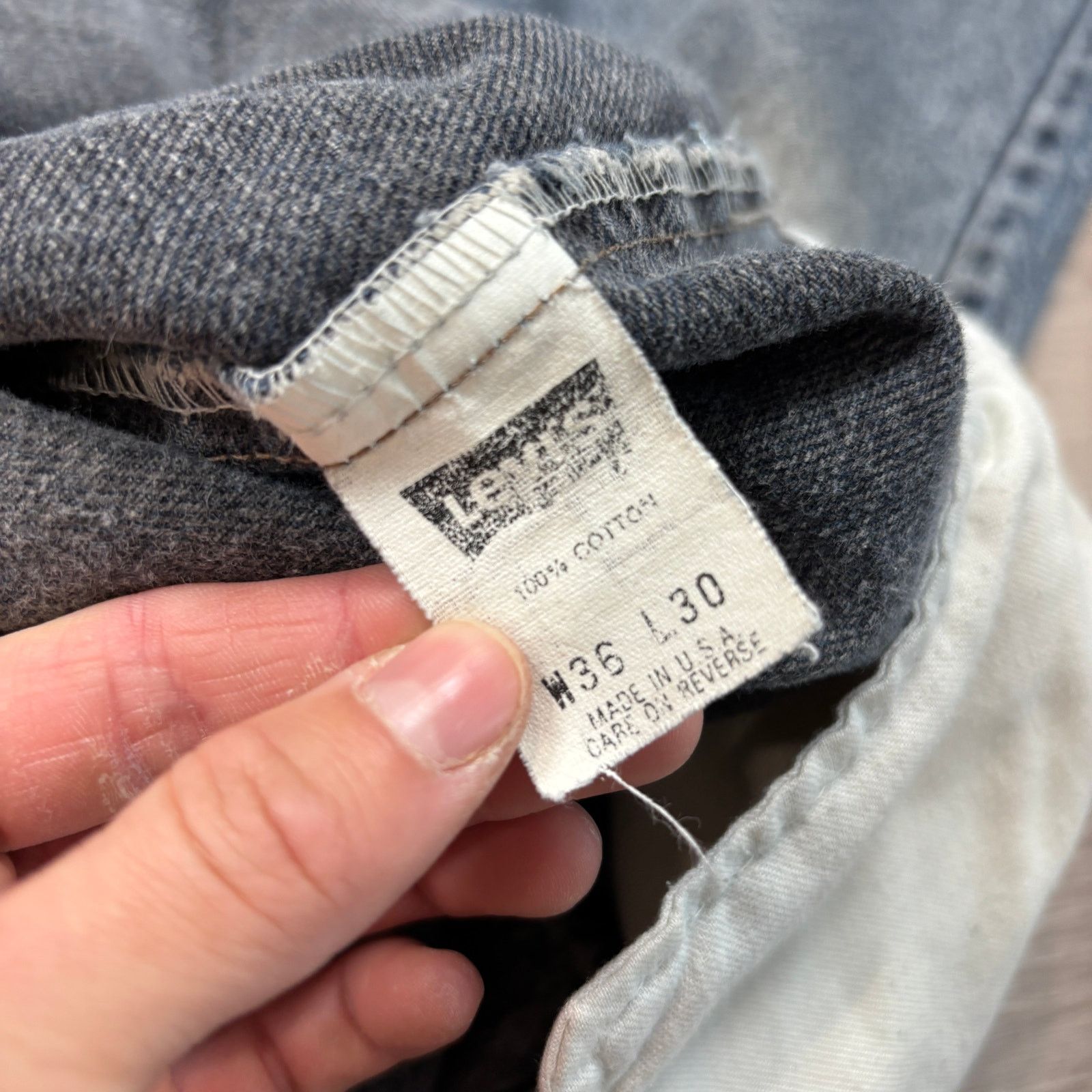 Levi's × Vintage Vintage 80s Levi's 505 Straight Leg Jeans 36x29 Made in USA Size US 36 / EU 52 - 6 Thumbnail