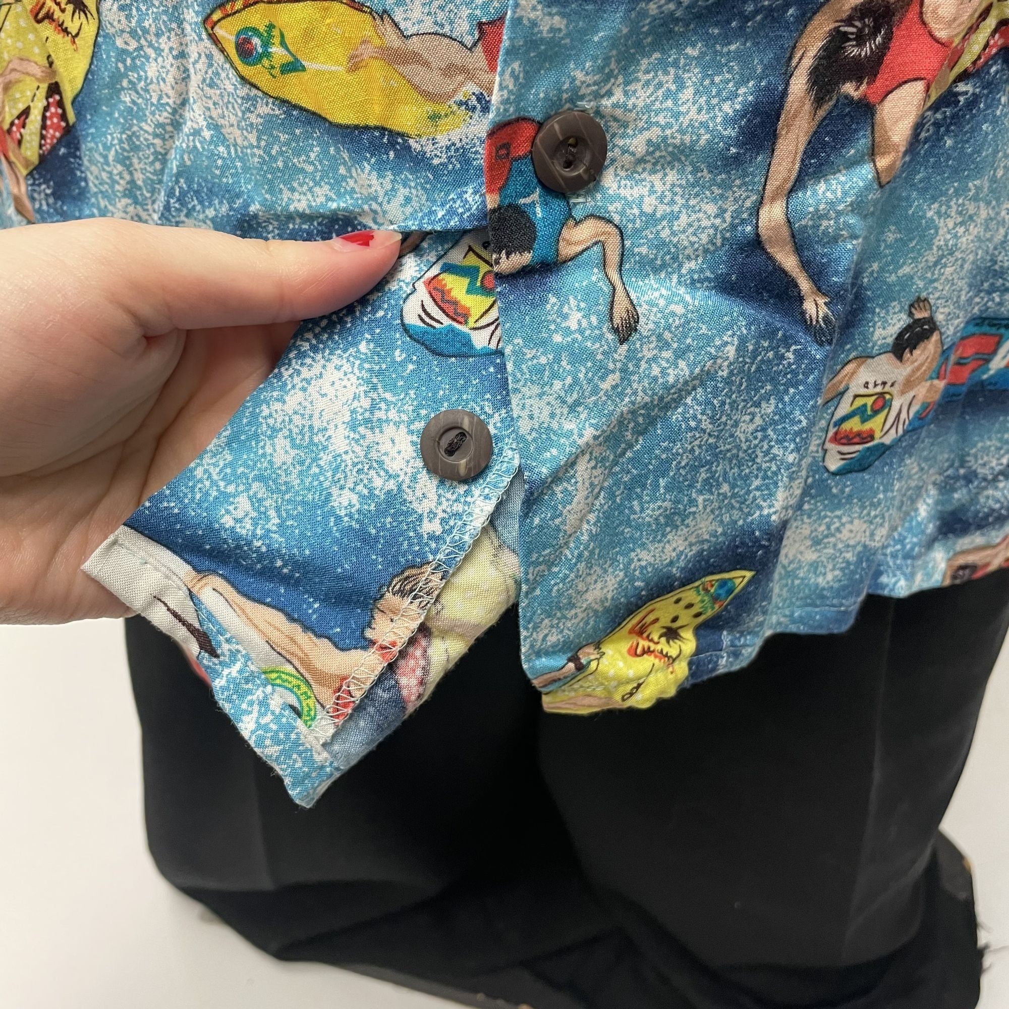 Ocean Current Vtg Ocean Current Blue HAWAIIAN TROPICAL Surfer Shirt Size US M / EU 48-50 / 2 - 10 Thumbnail