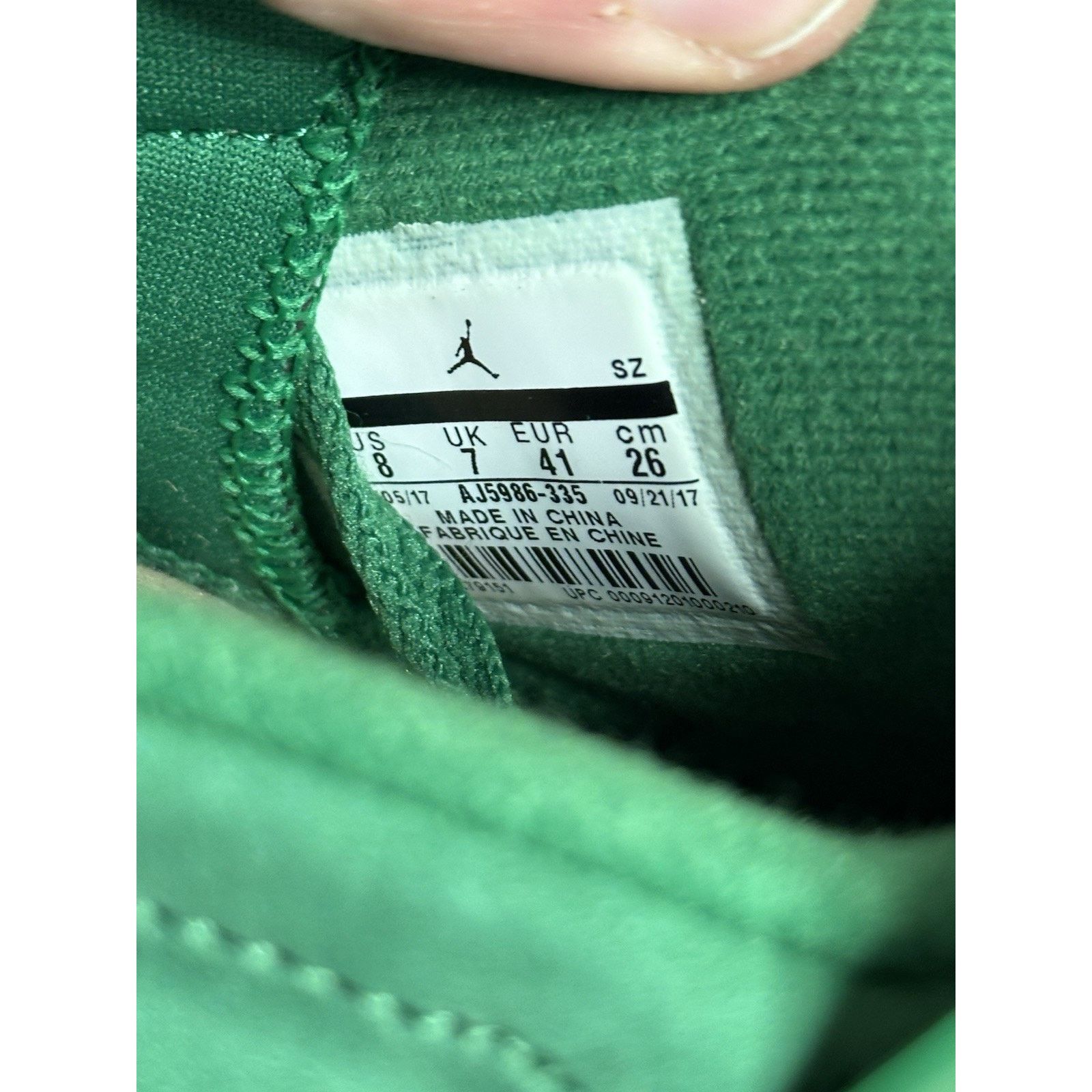 Jordan Brand Air Jordan 6 Retro NRG Green Suede Gatorade - Size 8 Size US 8 / EU 41 - 7 Thumbnail