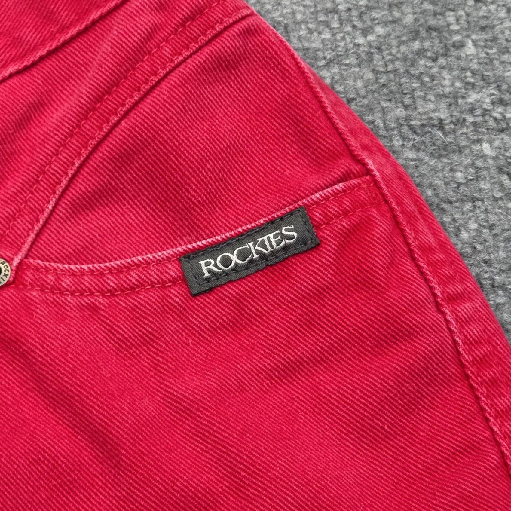 Vintage VINTAGE Rocky Mountain Rockies Pants 1 / 25 Red Twill High Rise Women's Size 25" / US 0 / IT 36 - 7 Thumbnail