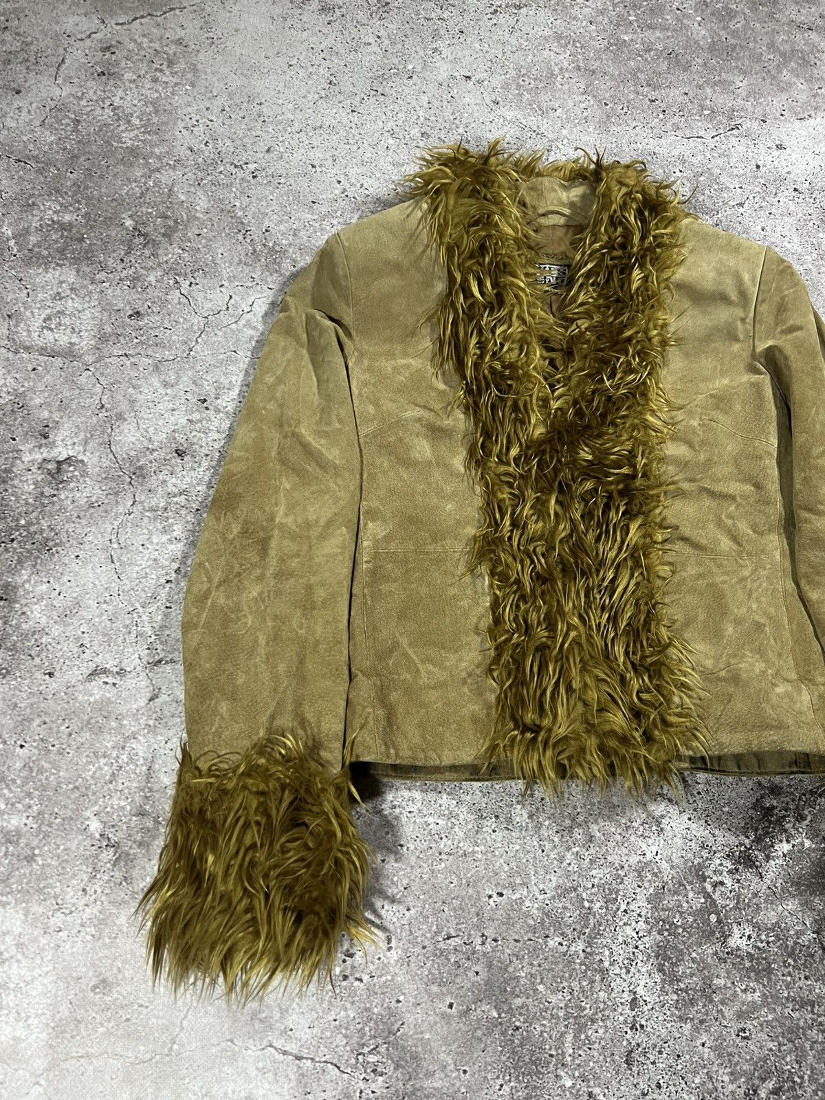 Japanese Brand 🔥Sick Y2K If Six Was Nine Style Suede Laces Up Fur Jacket Size M / US 6-8 / IT 42-44 - 3 Thumbnail