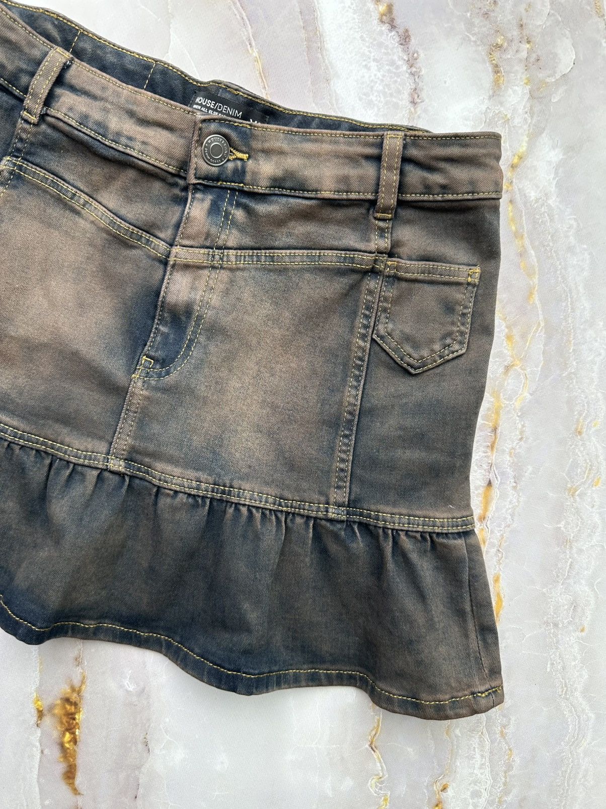 Japanese Brand Vintage Flared Mini Skirt Size 24" / US 00 / IT 34 - 4 Thumbnail