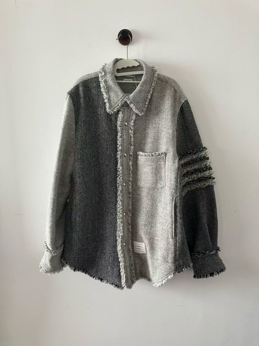 Thom Browne Thom Browne Frayed Jacket Size US L / EU 52-54 / 3 - 1 Thumbnail