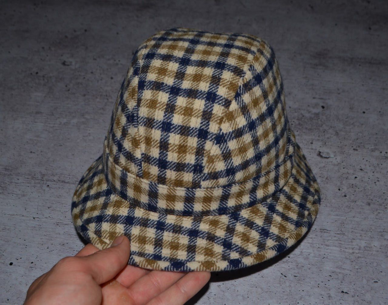 Aquascutum × Vintage AQUASCUTUM LONDON HOUSE CHECK TRILBY STYLE VINTAGE HAT Size ONE SIZE - 5 Thumbnail
