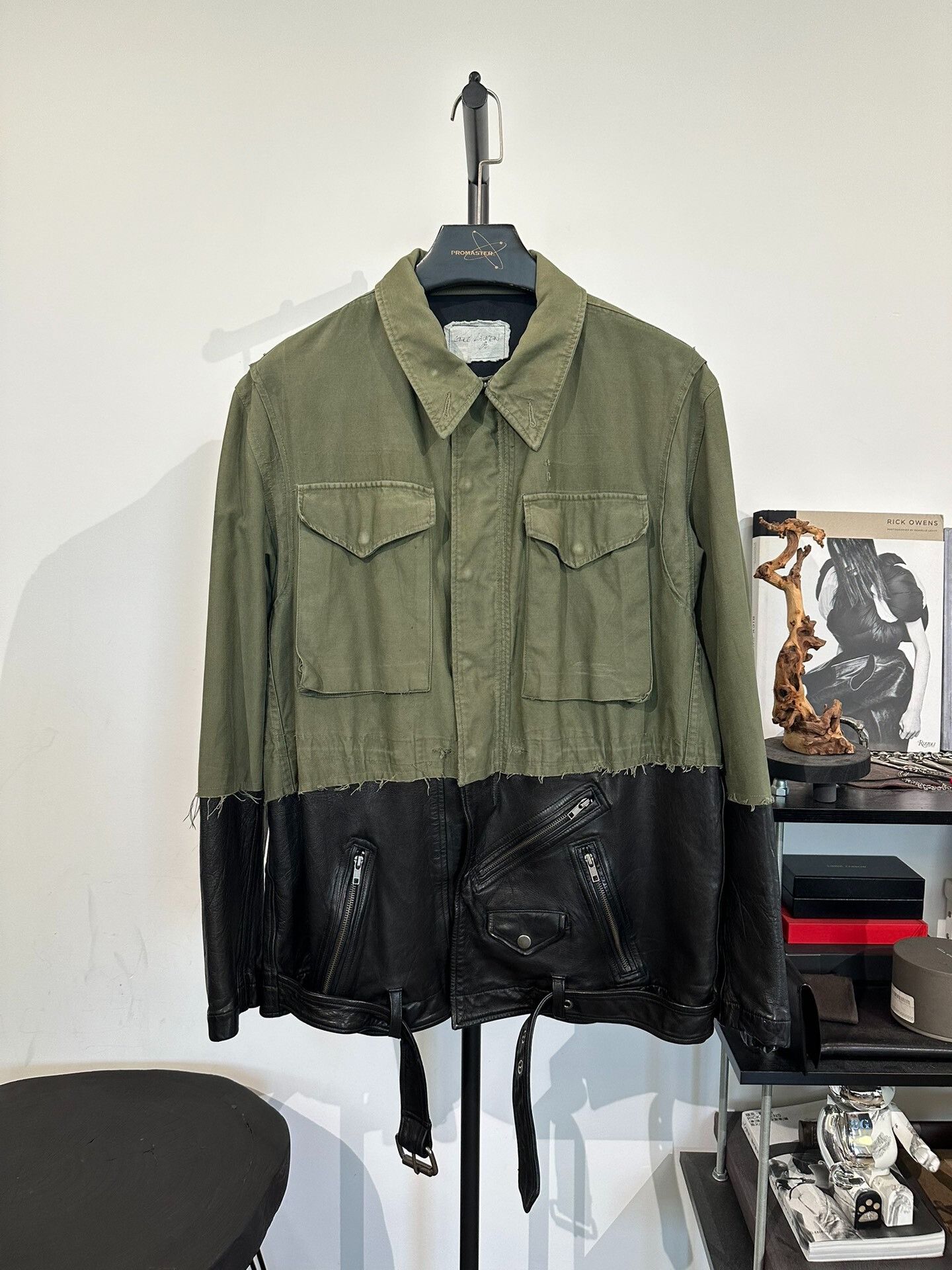 Greg Lauren Greg Lauren Leather Patchwork Utility Jacket Size US L / EU 52-54 / 3 - 1 Thumbnail