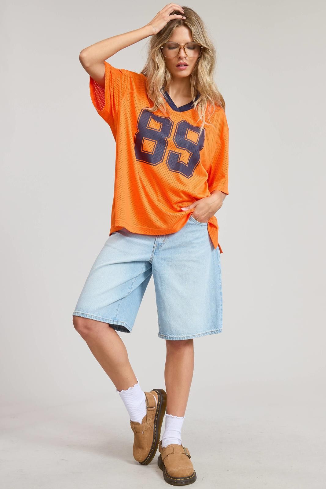 Other V Neck Sporty Jersey Shirt Top With Printed 89 Size S / US 4 / IT 40 - 4 Thumbnail
