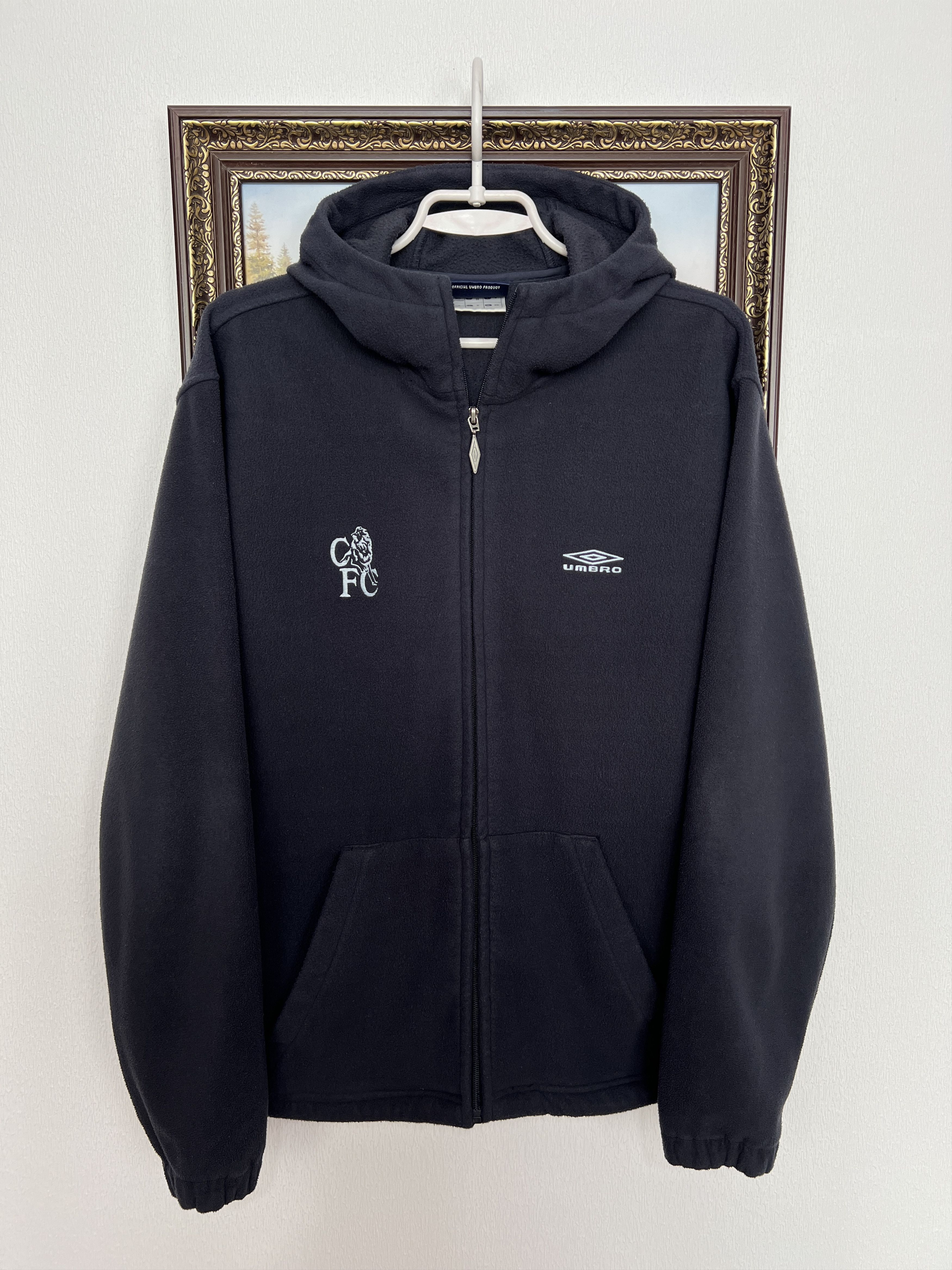 Umbro Chelsea Football Fleece Hoodie Jacket Soccer Track Top Size US M / EU 48-50 / 2 - 1 Thumbnail