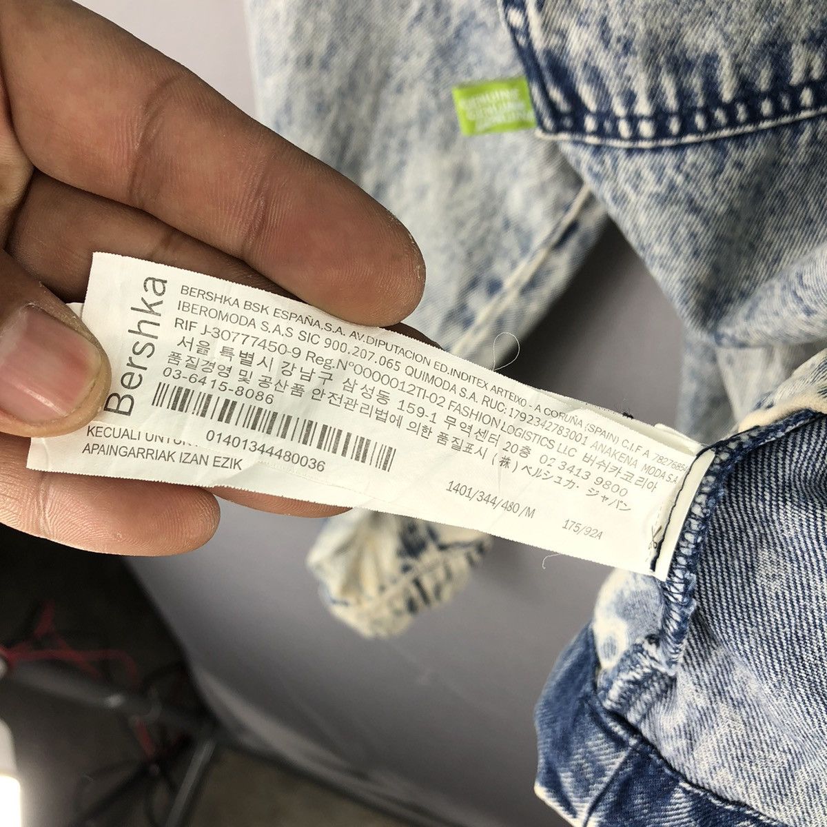 Bershka Anorak Denim Jacket Crazy Faded Pullover by Bershka Size US XL / EU 56 / 4 - 14 Thumbnail