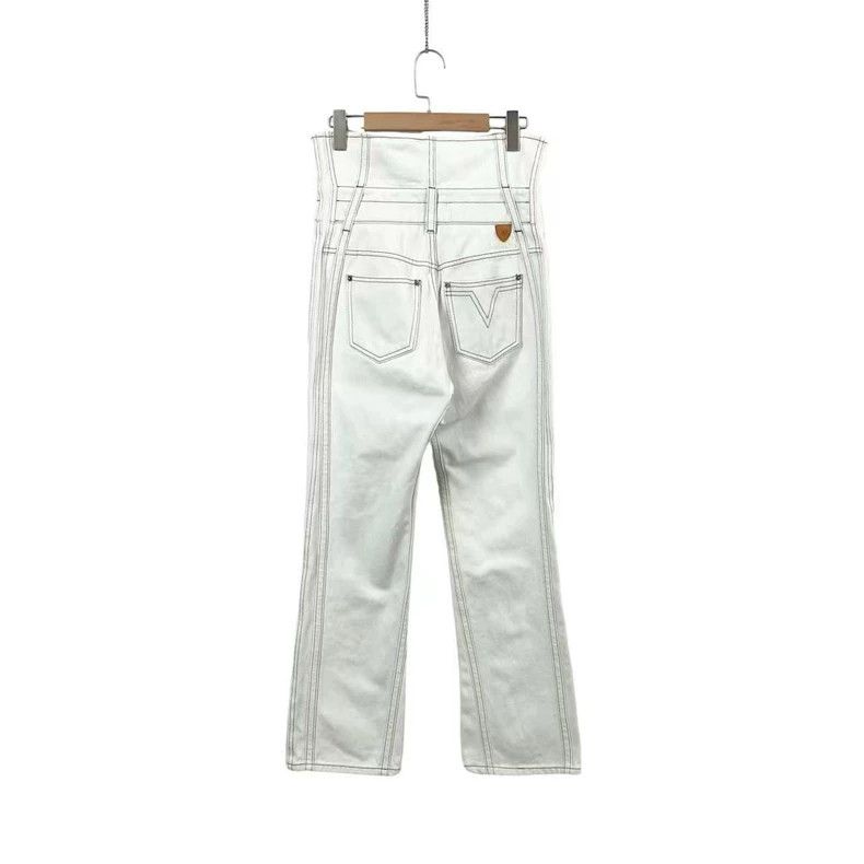 Louis Vuitton Louis Vuitton White zip-up high-waist pants Size US 38 / EU 54 - 2 Thumbnail