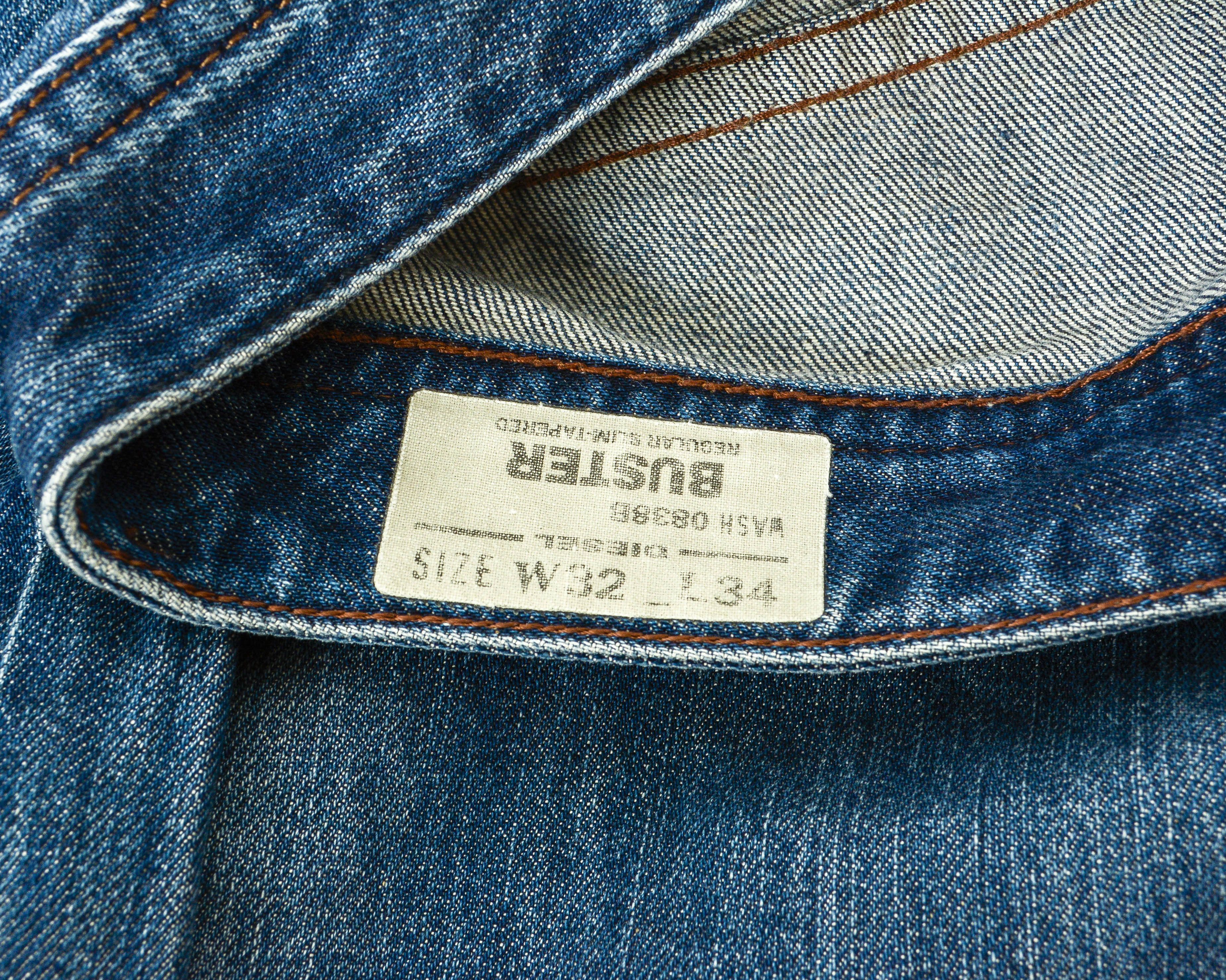 Diesel Buster W32 L34 Jeans Denim Pants Button Slim Tapered Size US 32 / EU 48 - 4 Thumbnail