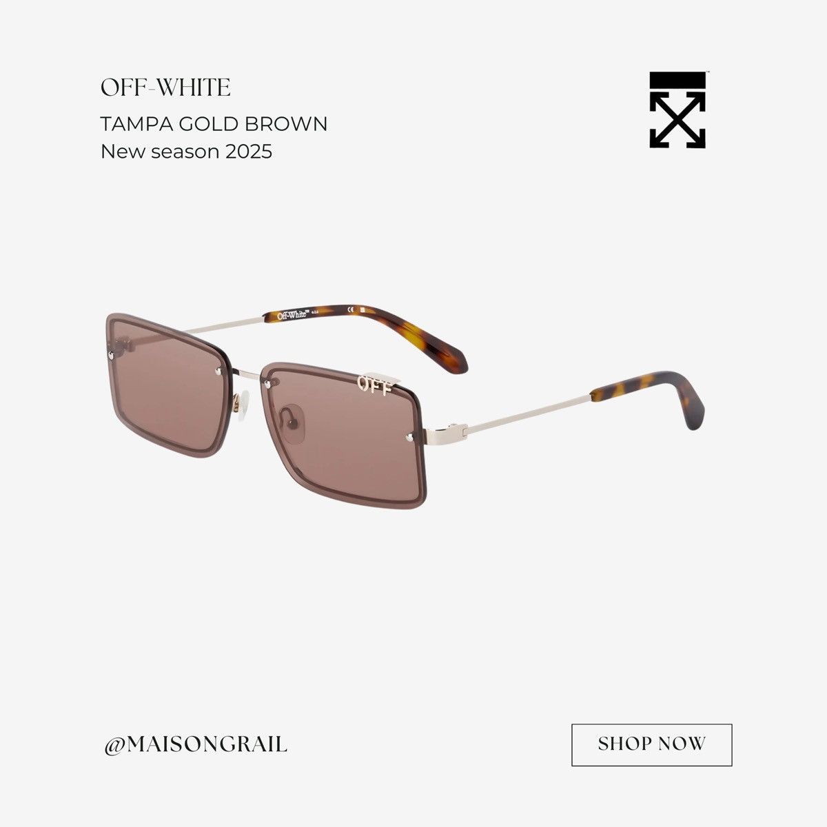 Off-White NEW SS25 OFF WHITE TAMPA SUNGLASSES Size ONE SIZE - 1 Thumbnail