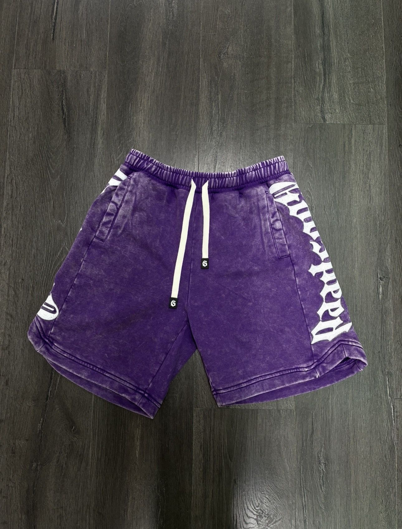 Godspeed “grape wash” courtside cotton shorts Small display picture 1