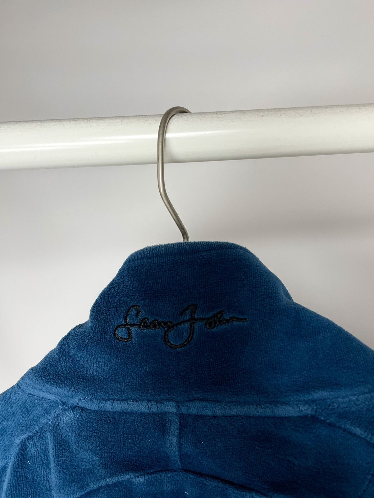 Sean John Sean John ( Size XL ) Blue Velour zip up Sweatshirt Pullover Size US XL / EU 56 / 4 - 11 Thumbnail