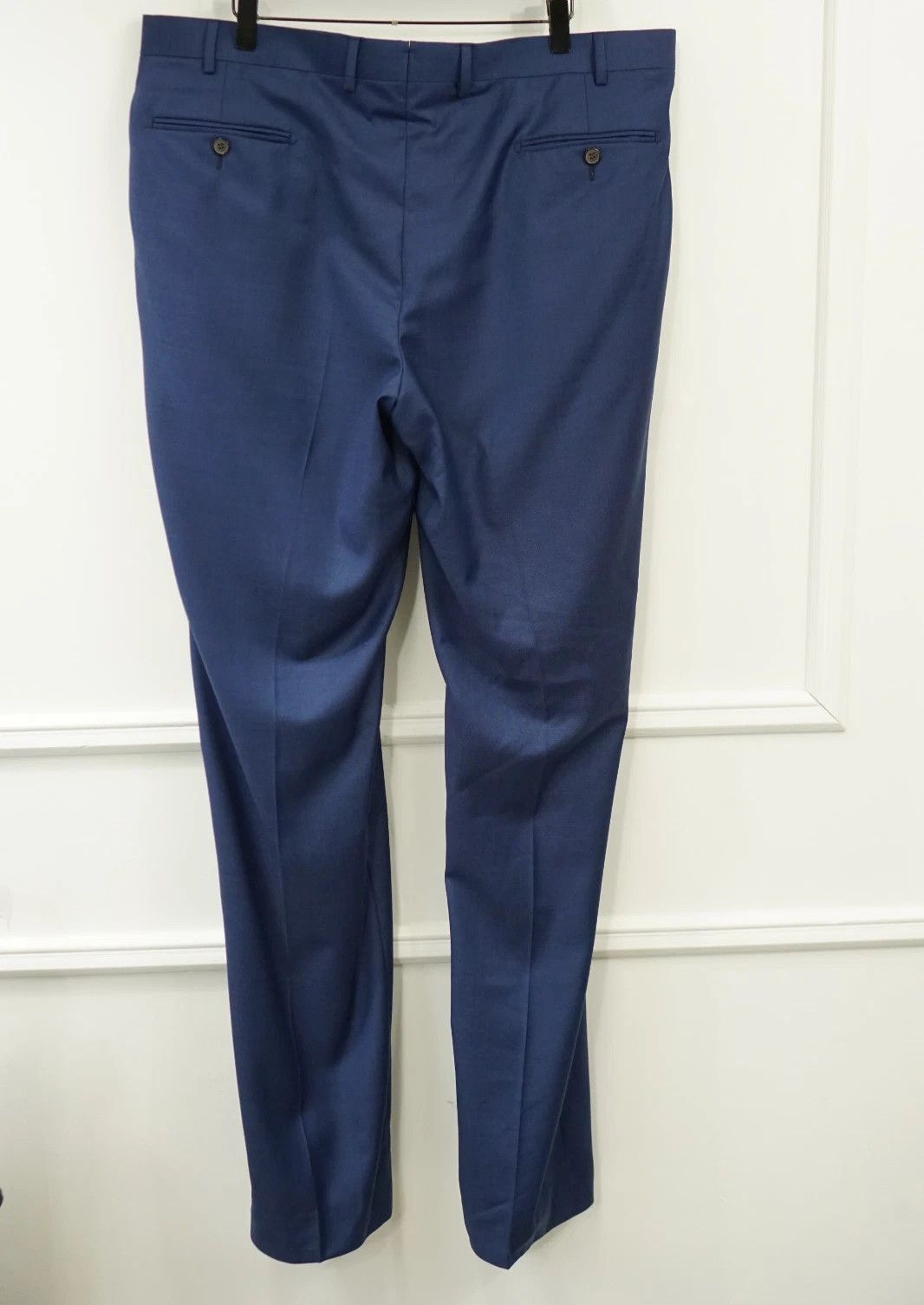 Suitsupply Men Suitsupply Trousers Brescia Blue Wool Size 114 UK/US48L Size 48L - 2 Thumbnail