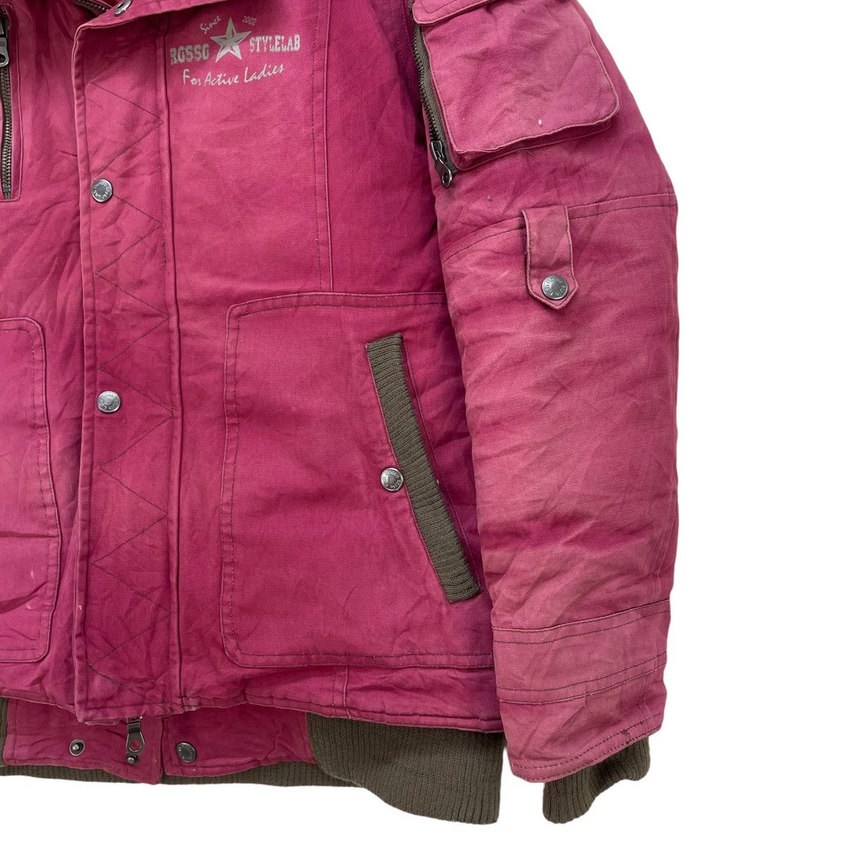 Hein Gericke Japanese Brand Rosso Style Lab Lady Motorcycle Faded Jacket Size M / US 6-8 / IT 42-44 - 4 Thumbnail