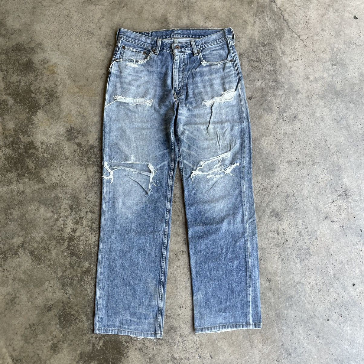 Levi's Vintage Clothing 🔥Vintage Levis 502 Stoned Washed Ripped Distress Denim Jeans Size US 32 / EU 48 - 1 Thumbnail