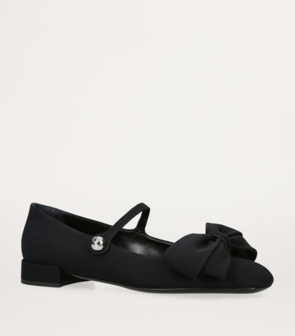 Valentino o1s22i1n0924 Bowjane Ballet Flats in Black Size US 8 / IT 38 - 3 Thumbnail