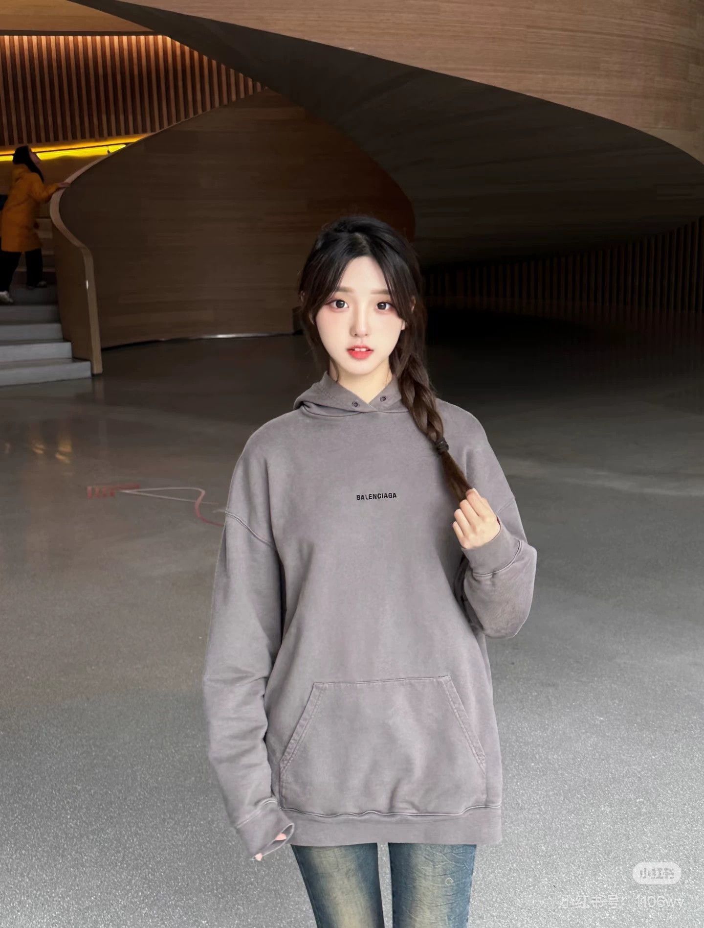 Balenciaga gray oversized hoodie from Balenciaga Size US S / EU 44-46 / 1 - 8 Thumbnail