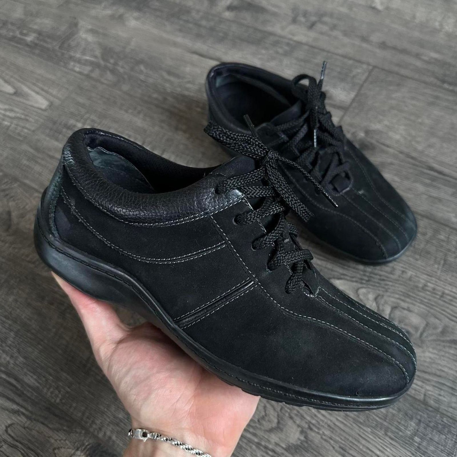 Vintage Vintage Striped Suede Black Sporty Low Designer Slim Sneaker Size US 6 / IT 36 - 1 Thumbnail