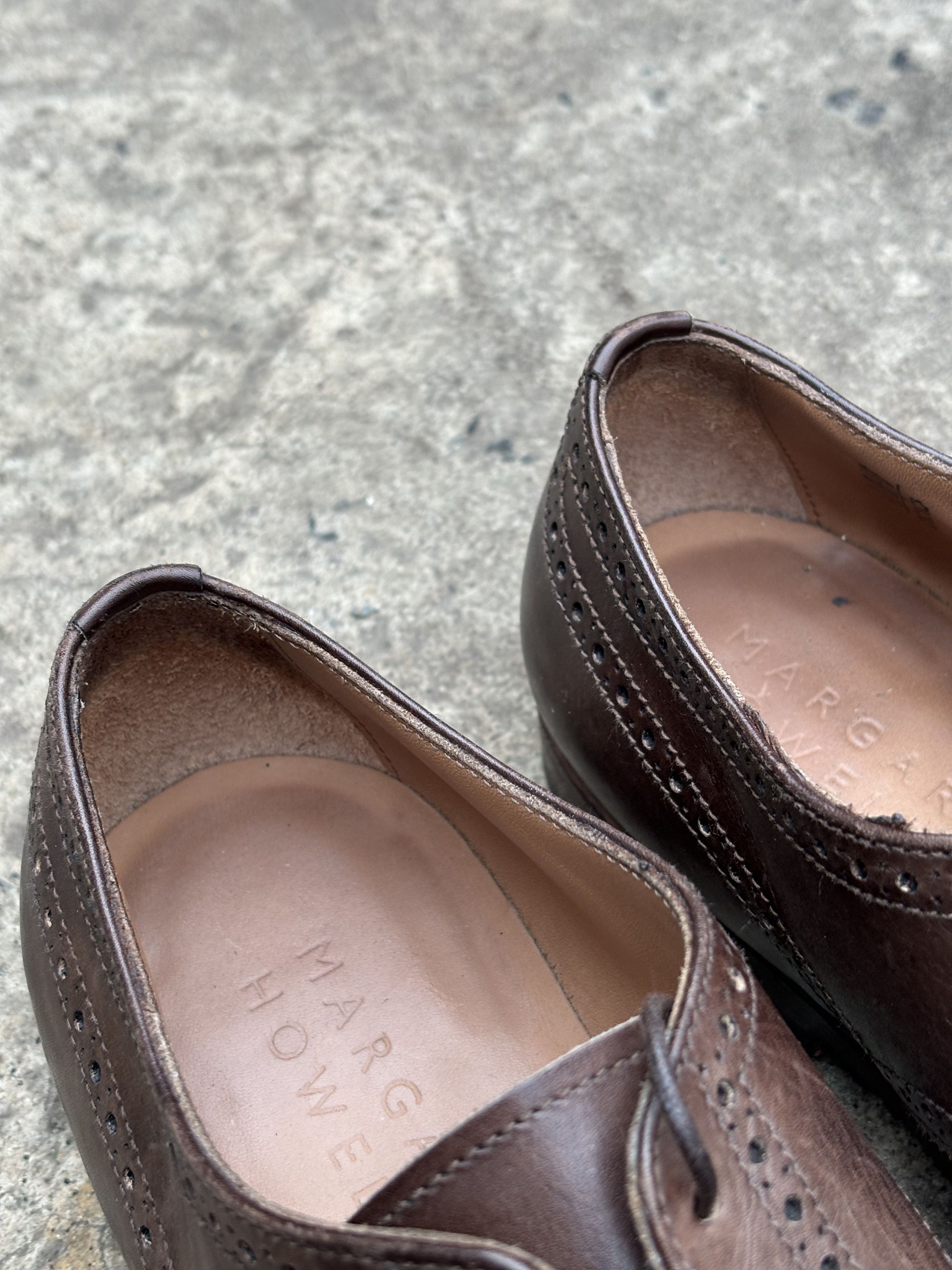 Margaret Howell RRP£650.00 Margaret Howell Chestnut Brogue Shoes Size US 8 / IT 38 - 9 Thumbnail