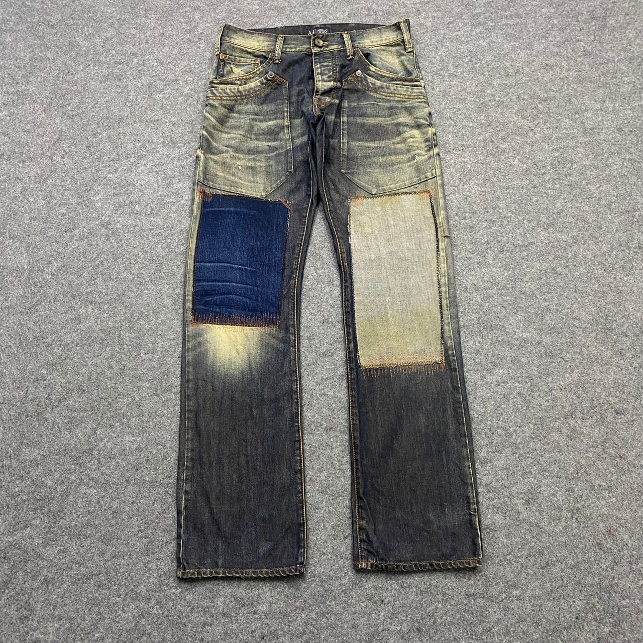 Giorgio Armani 💥Best Offer💥Vintage Armani Jeans Patchwork Denim Size US 32 / EU 48 - 1 Thumbnail
