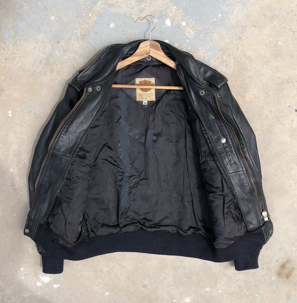 Harley Davidson Vintage HARLEY DAVIDSON LEATHER FLIGHT BOMBER JACKET Size US M / EU 48-50 / 2 - 10 Thumbnail