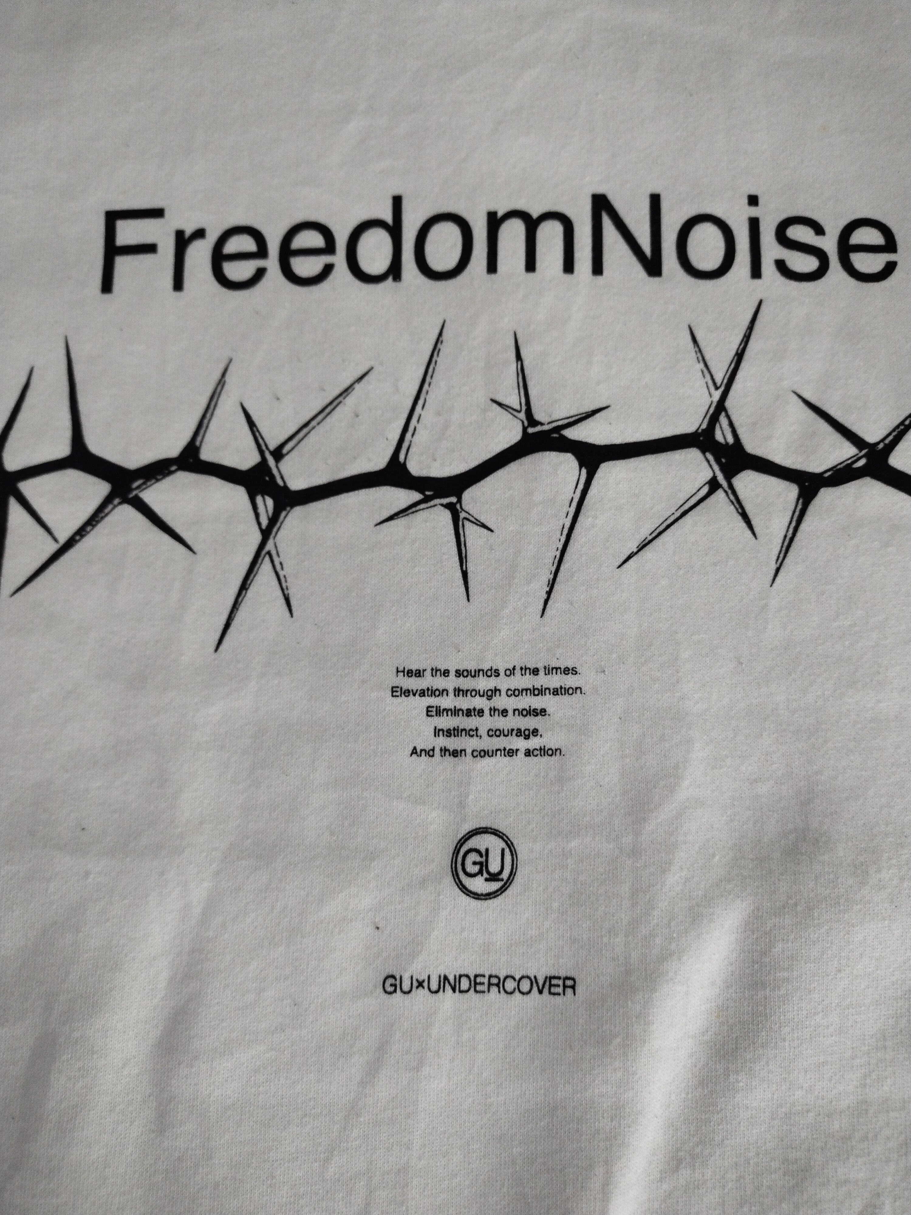 GU × Undercover GU x Undercover FreedomNoise White Sweatshirt Size US M / EU 48-50 / 2 - 3 Thumbnail