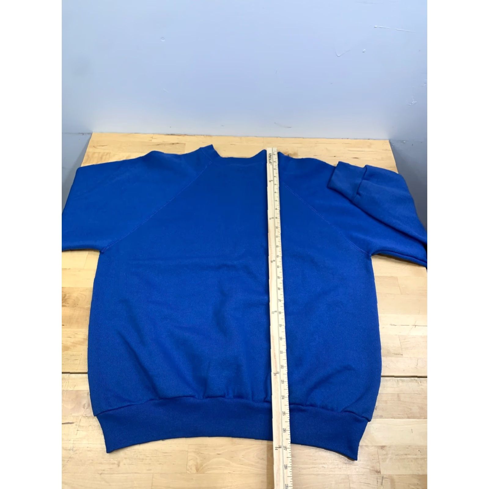 Tultex VINTAGE Tultex Crewneck Sweatshirt Men L Blue 80s Pullover Sweatshirt 12850 Size US L / EU 52-54 / 3 - 4 Thumbnail