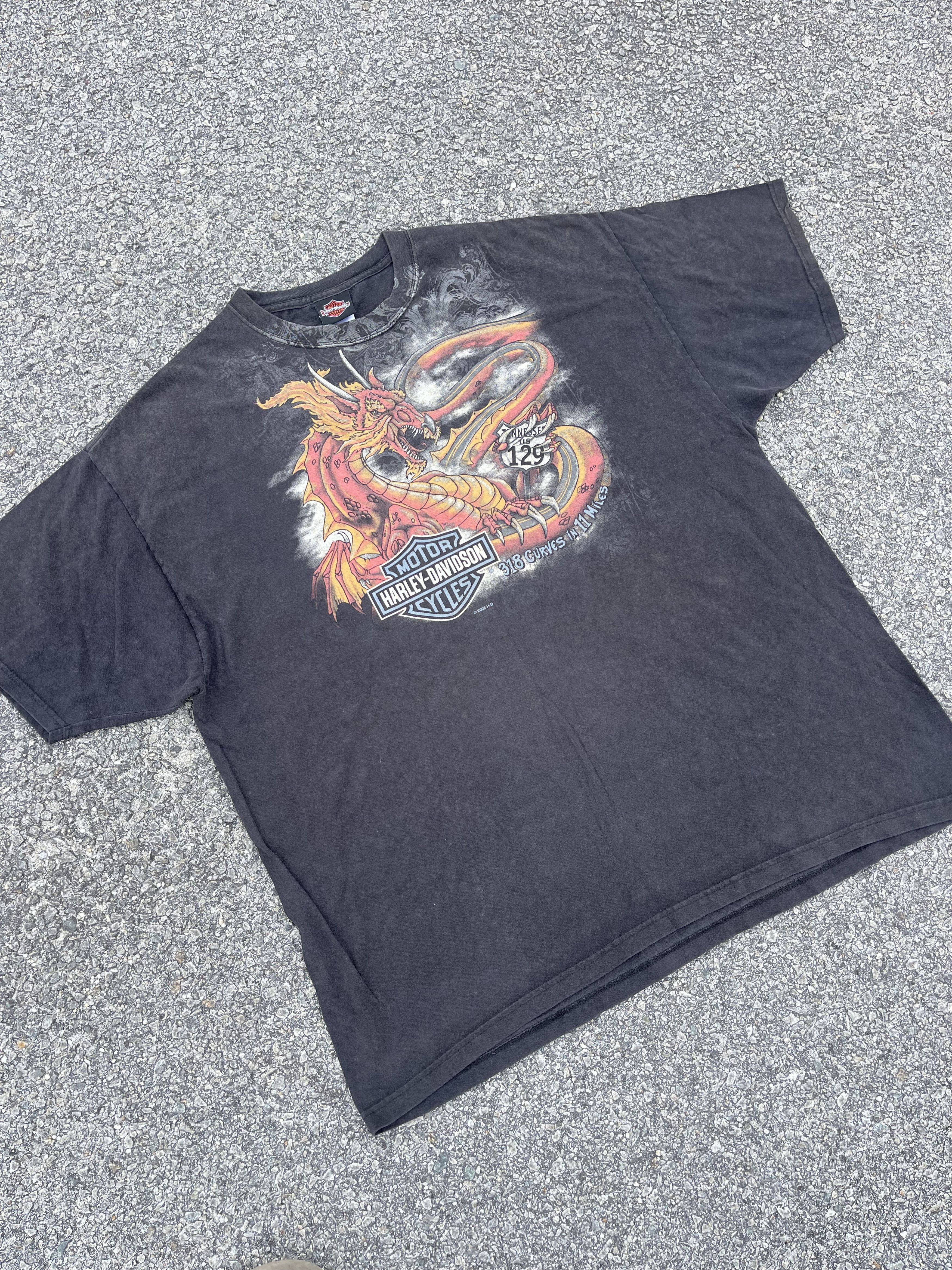 Harley Davidson × Vintage Vtg y2k Harley Davidson “Smokey Mountain” Tee Travis Scott Size US XXL / EU 58 / 5 - 6 Thumbnail