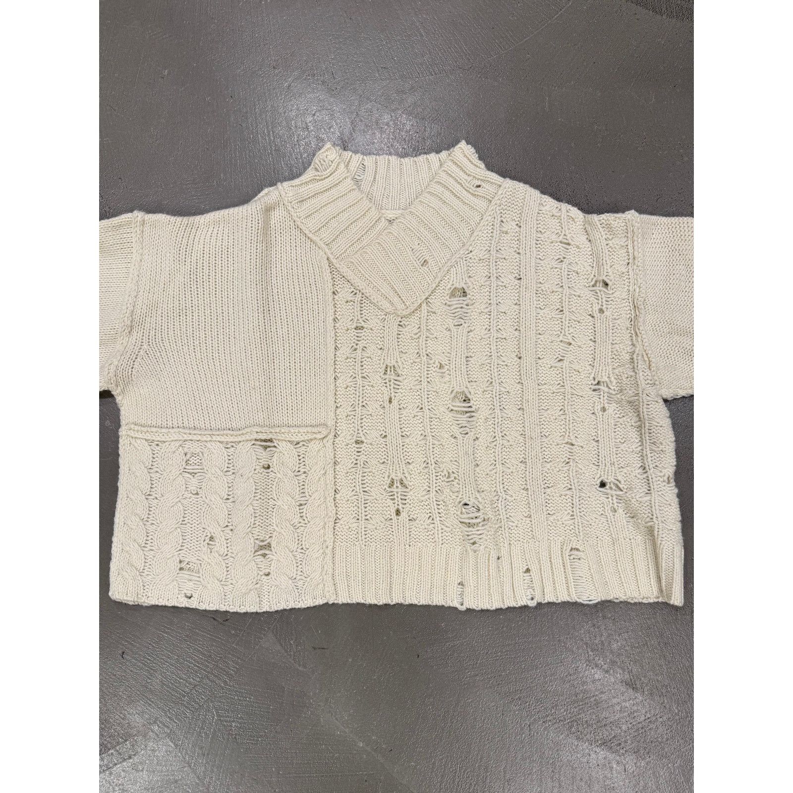 Yohji Yamamoto 2000s Y’s by Yohji Yamamoto cropped reconstructed sweater Size ONE SIZE - 3 Thumbnail