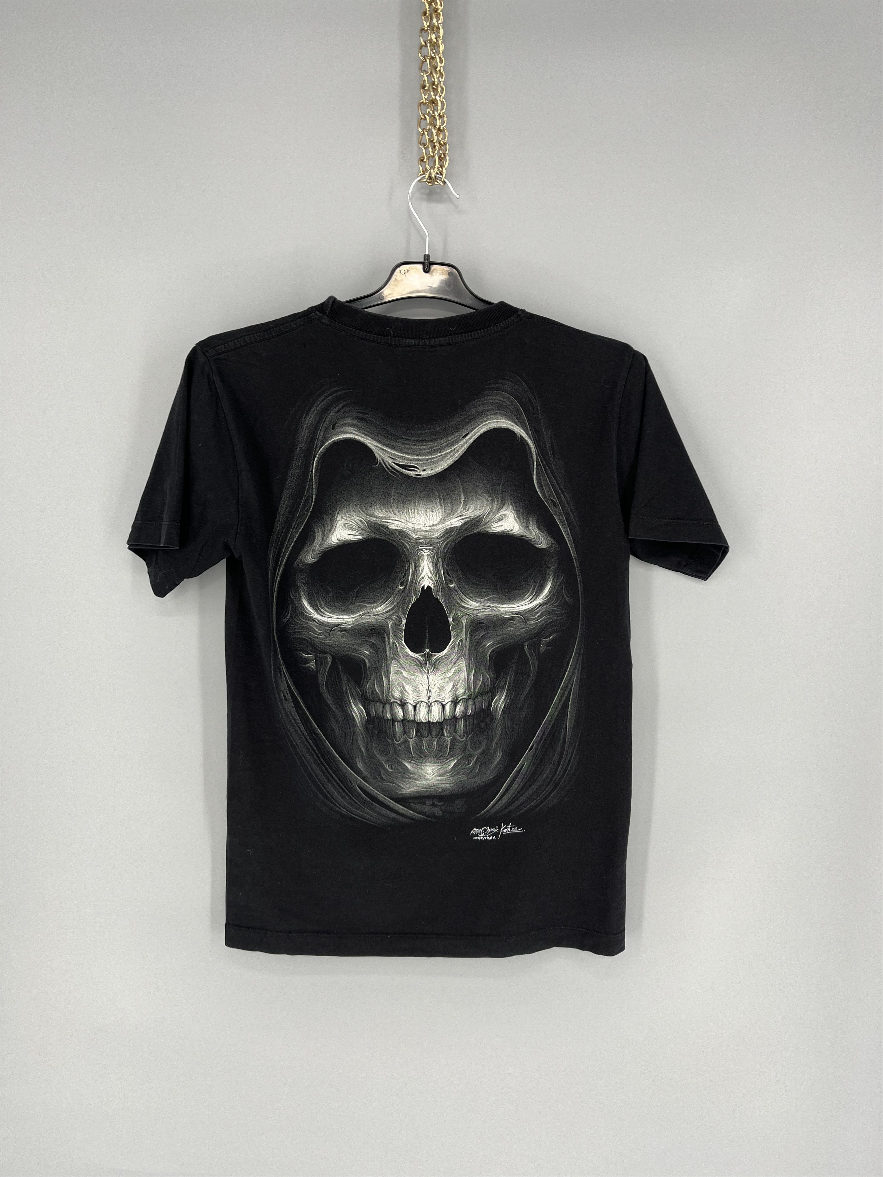 Band Tees Skulls Vintage Y2K Rock Metal Size XL Black Reverse Logo Size US S / EU 44-46 / 1 - 9 Thumbnail