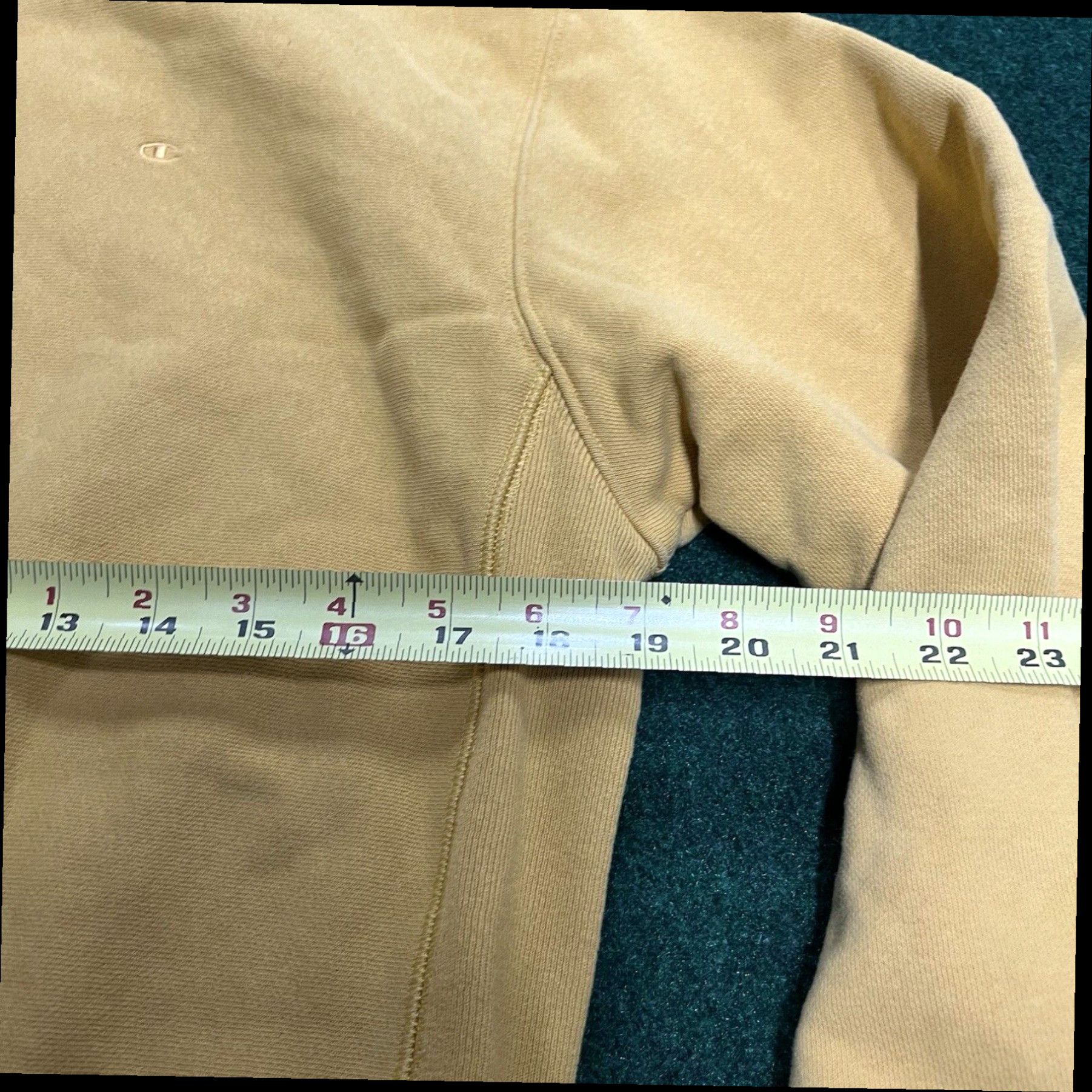 Champion Vintage Champion Reverse Weave Ribbed Sweatshirt Small Yellow Gold Size US S / EU 44-46 / 1 - 5 Thumbnail