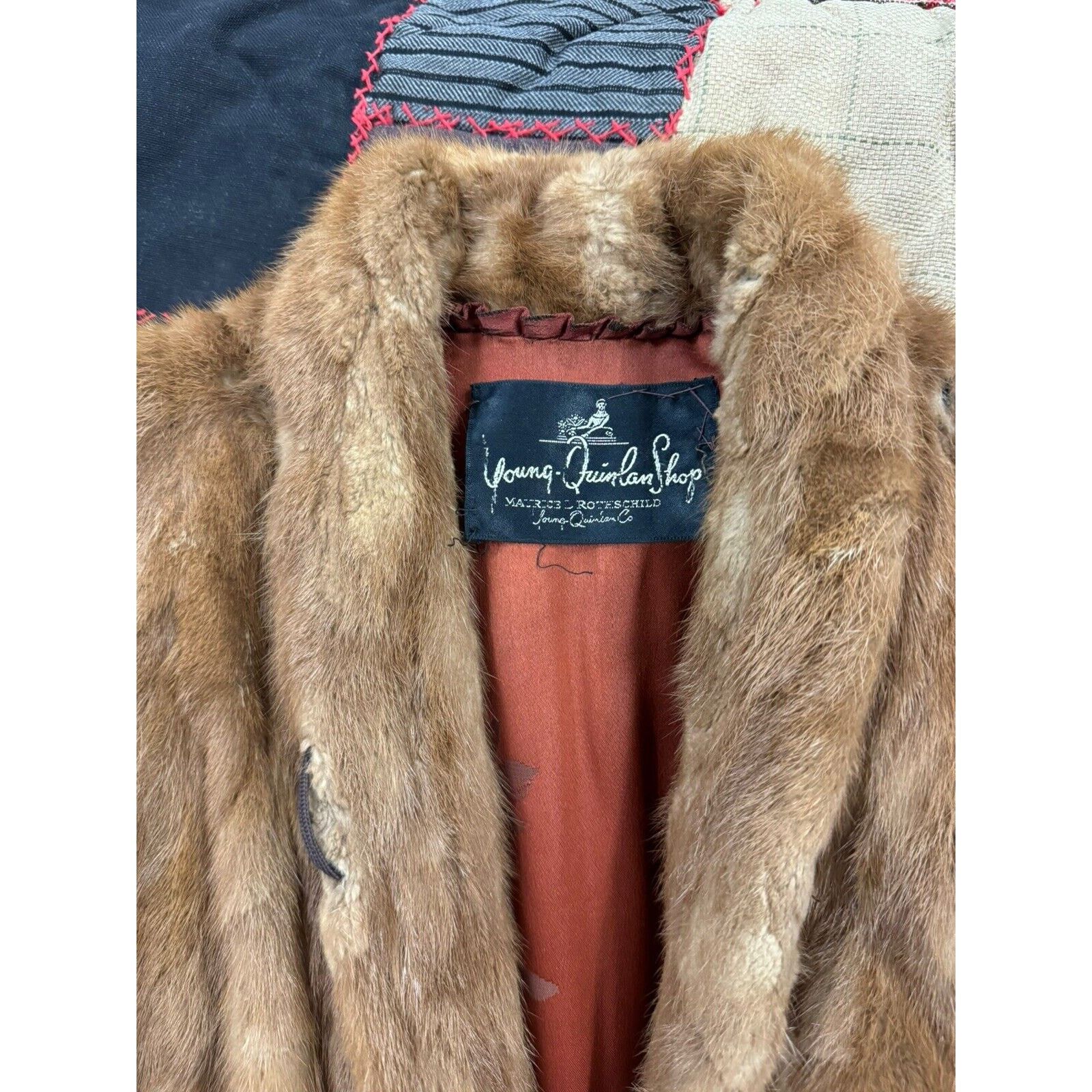 Other True Vintage 1950s Brown Mink Coat Winter Mob Boss Women’s M Size M / US 6-8 / IT 42-44 - 9 Thumbnail