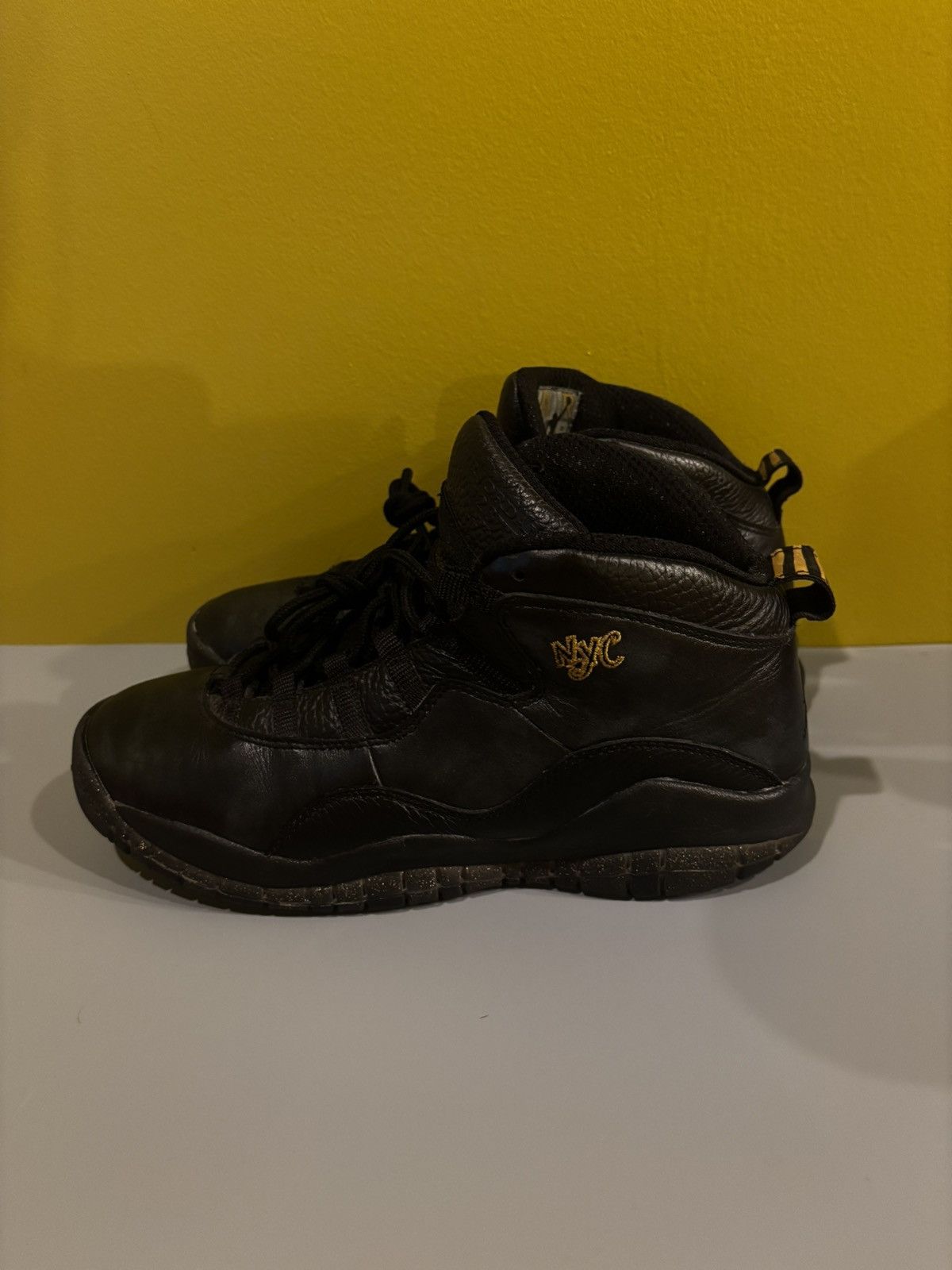 Jordan Brand Black leather air jordan 7y shoes1149 Size US 7 / EU 40 - 2 Thumbnail