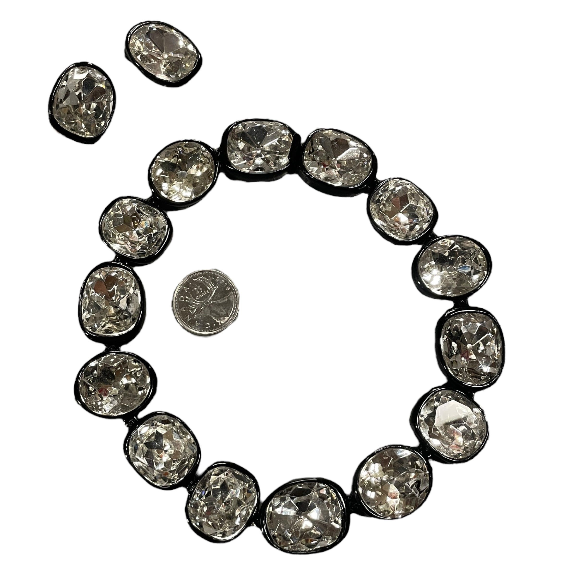 Other Vintage Jumbo Jewel Necklace & Clip-Ons Cocktail Jewelry Set Size ONE SIZE - 1 Thumbnail