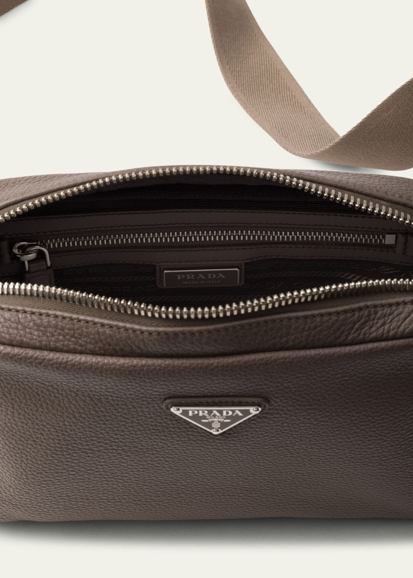 Prada o1bcso1str1025 Size: OS / Vitello Daino Belt Bag in Brown Size ONE SIZE - 2 Thumbnail