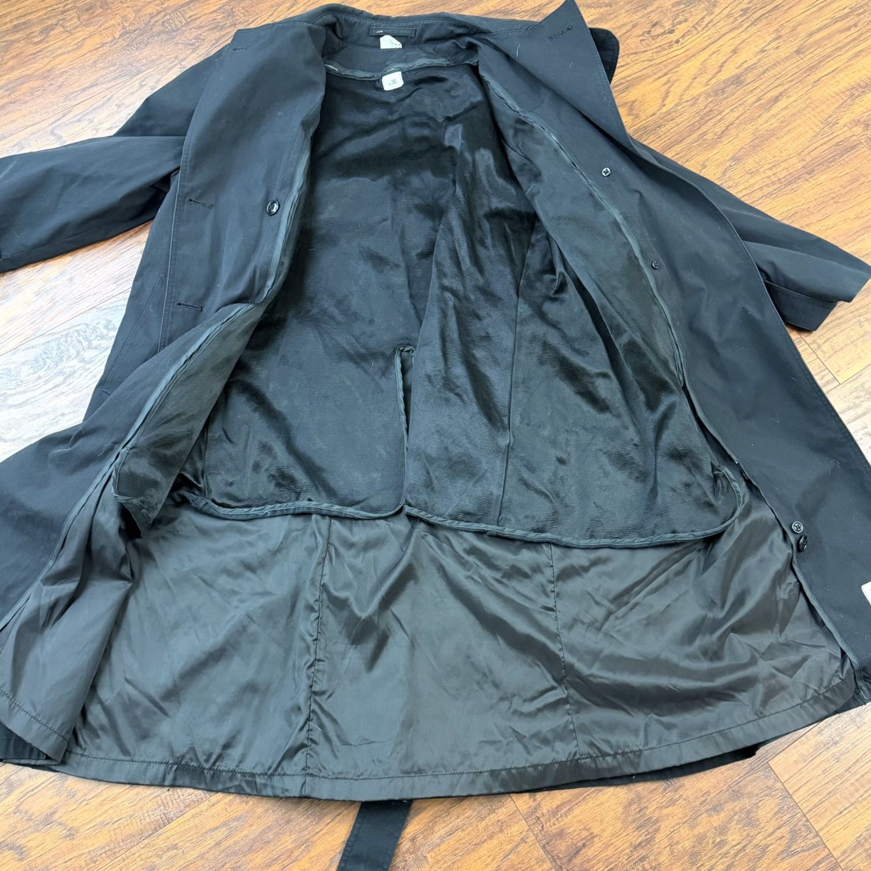 Vintage VINTAGE US Army Coat Womens 18 S Black Lined All Weather Removable Liner 90s USA Size XL / US 12-14 / IT 48-50 - 3 Thumbnail