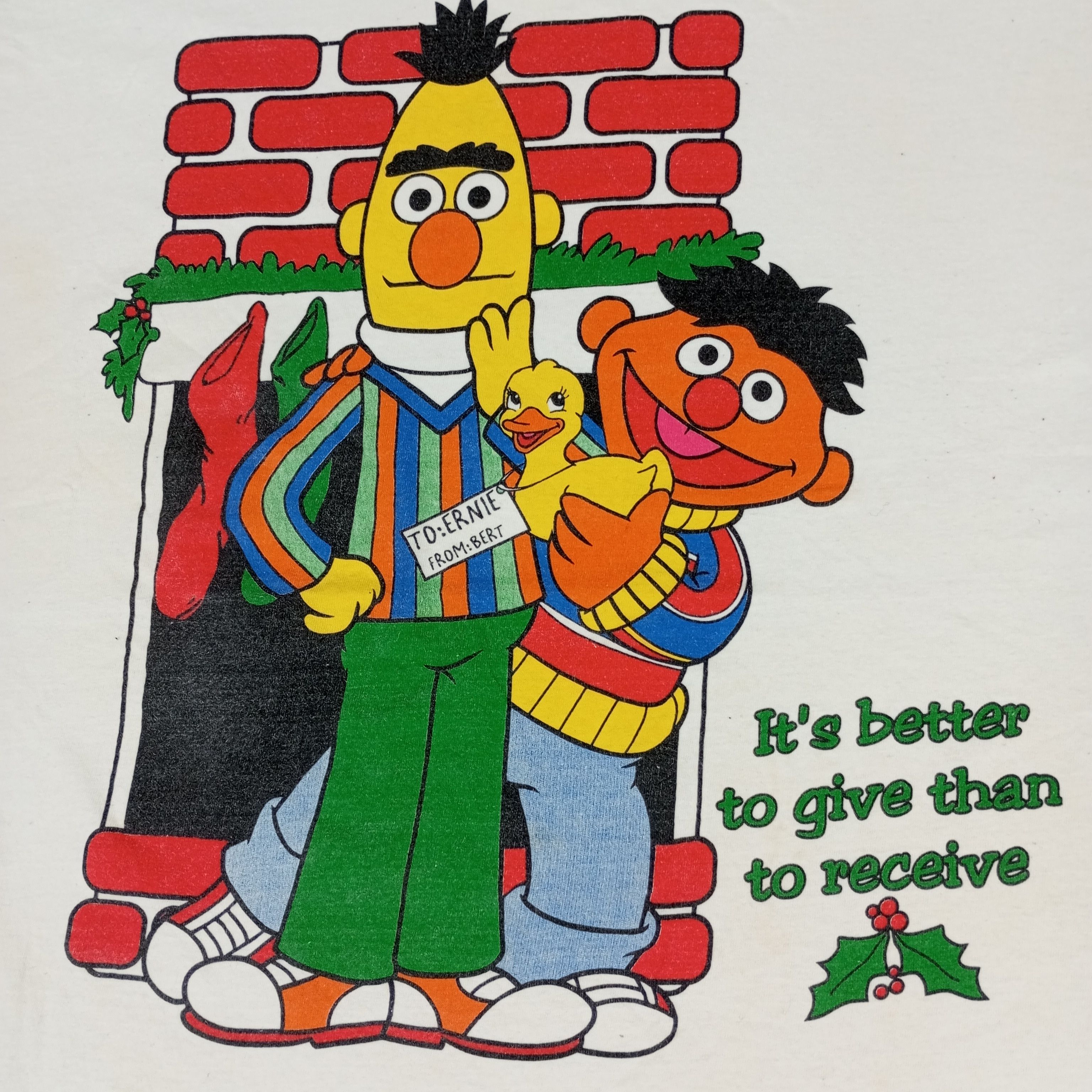 Vintage Sesame Street Cartoon Streetwear Style Vintage Tshirt Size US XL / EU 56 / 4 - 2 Thumbnail